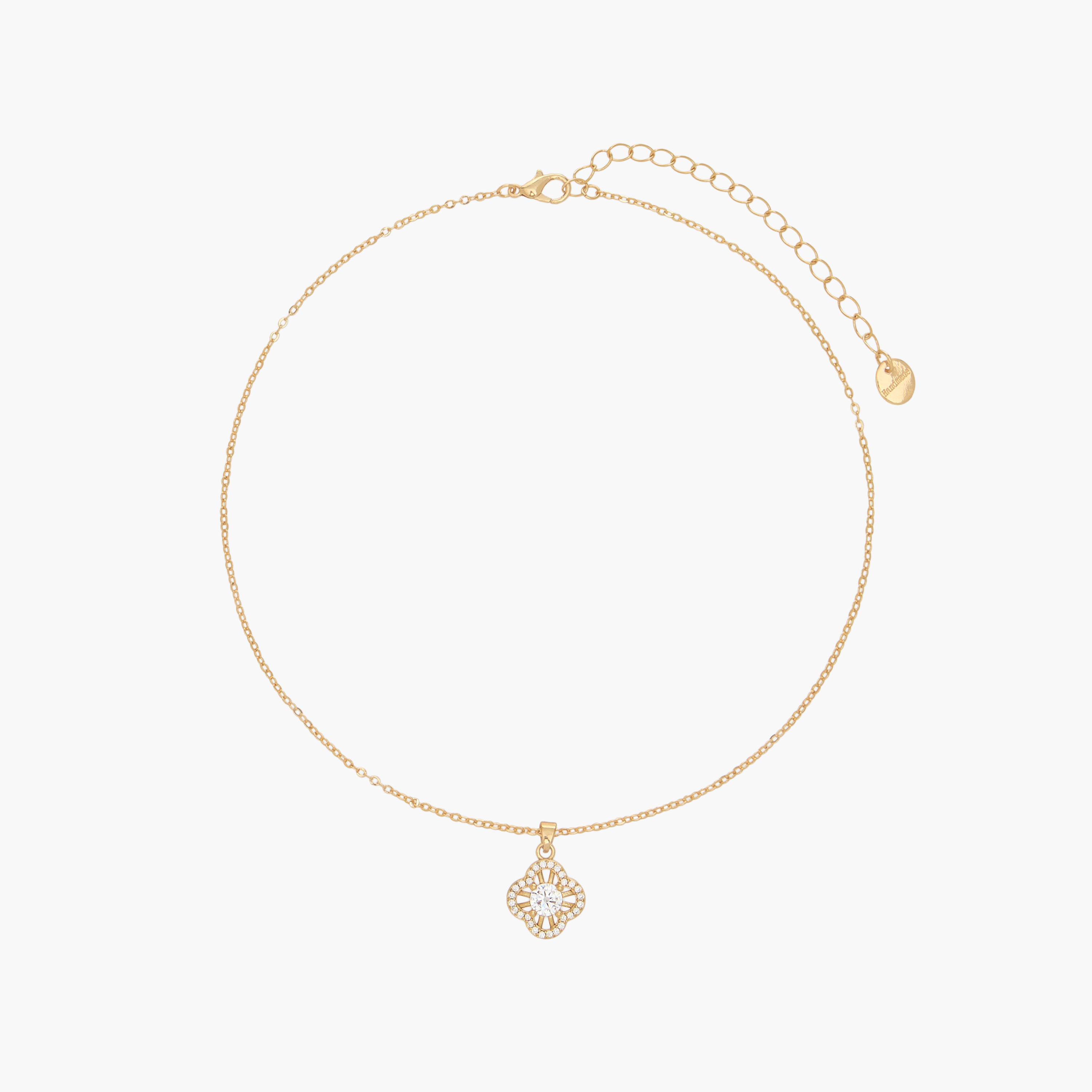 طقم حلق وعقد مزيّن بمكعب زيركون - من قطعتين-women-watchesandjewellery-jewellery-necklacesandpendants-image-2