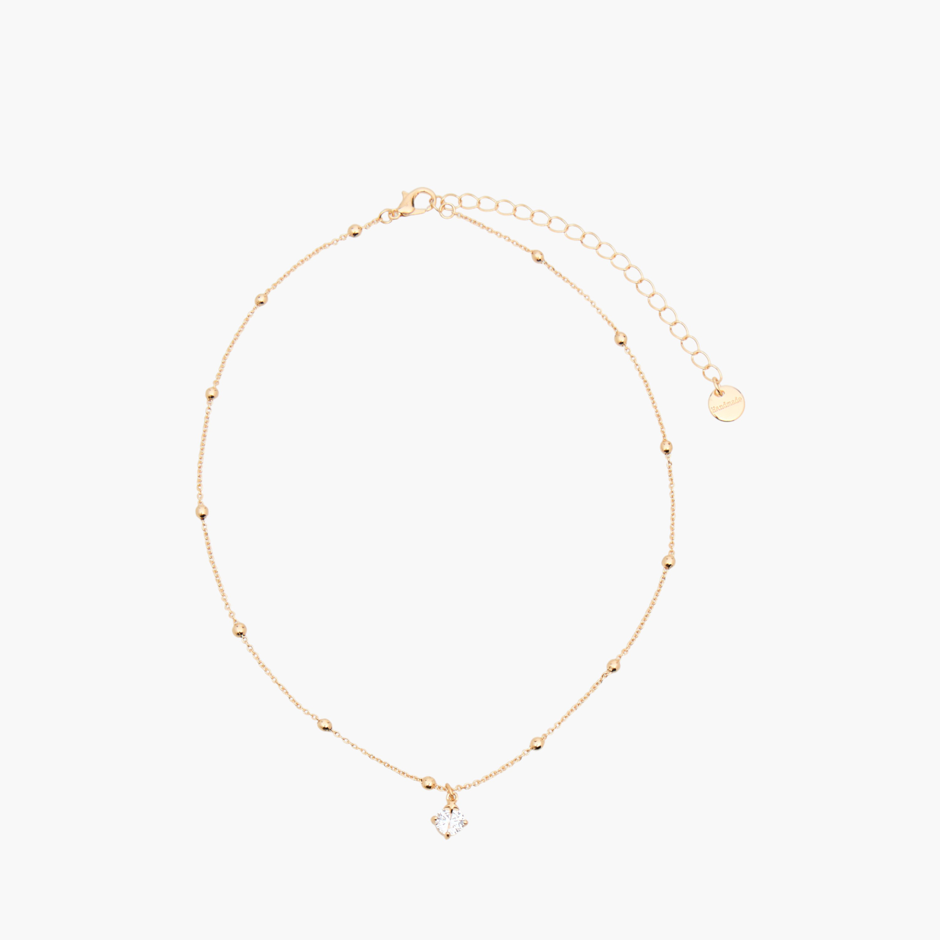 Metal Pendant Necklace with Cubic Zirconia Embellishment-women-watchesandjewellery-jewellery-necklacesandpendants-image-1