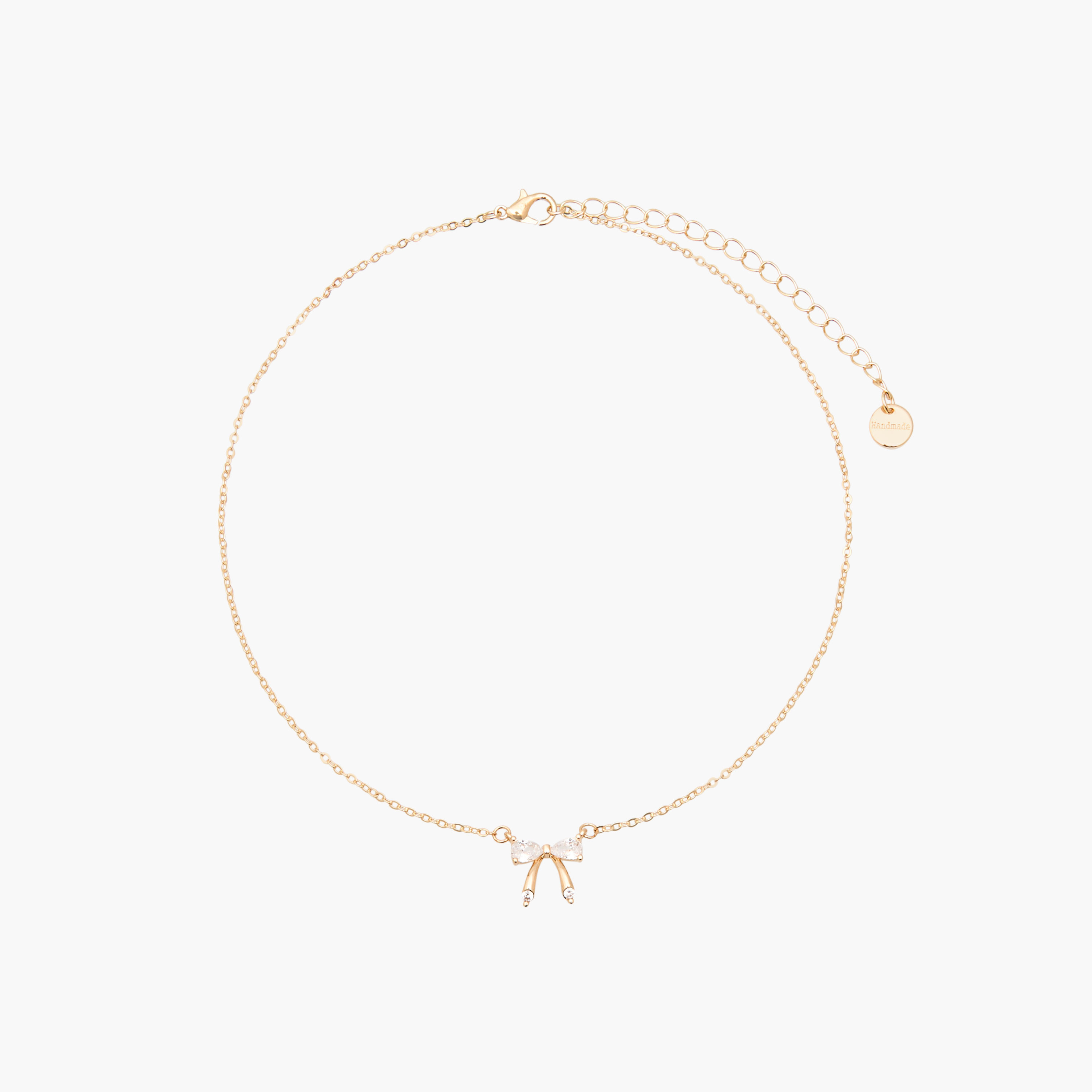 Metal Necklace with Bow Pendant - Set of 2-women-watchesandjewellery-jewellery-necklacesandpendants-image-2