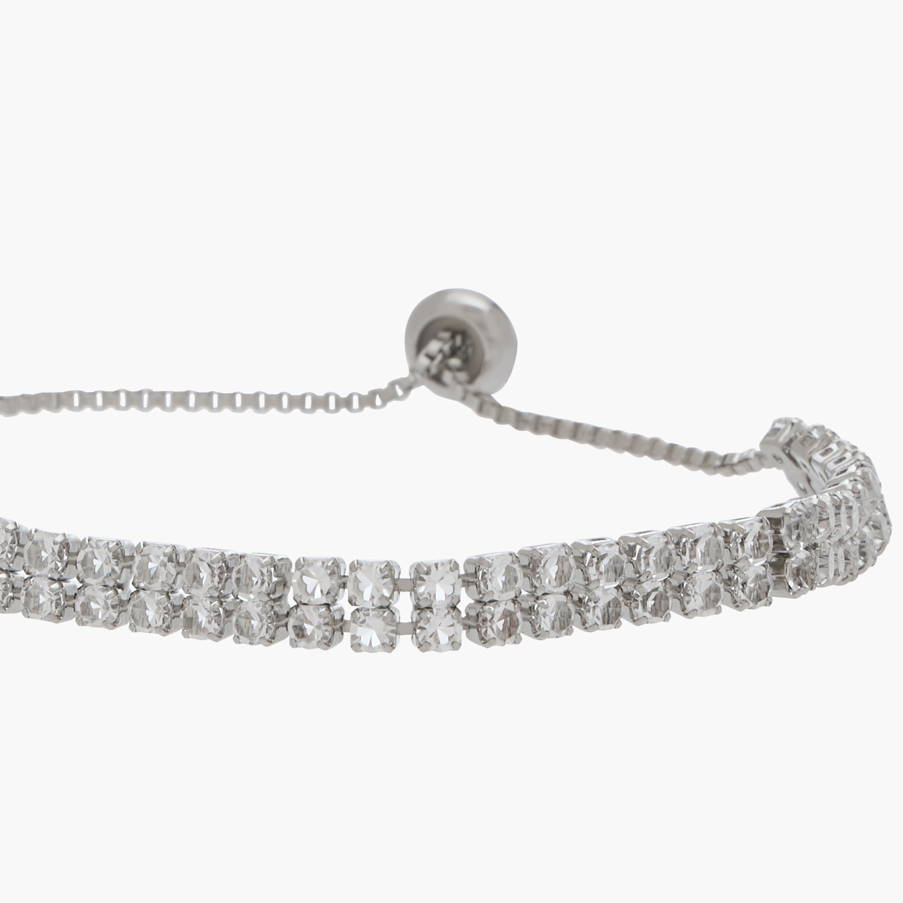 Metal Cubic Zirconia Slider Bracelet-women-watchesandjewellery-jewellery-banglesandbracelets-image-3