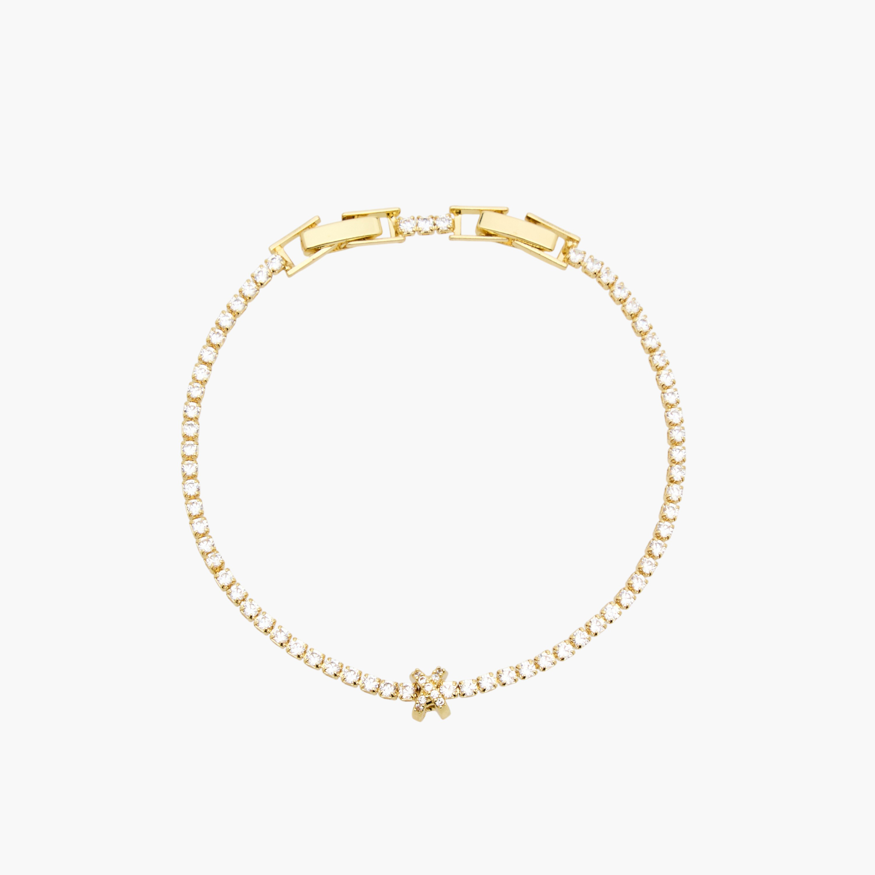 Metal Cubic Zirconia Embellished Bracelet-women-watchesandjewellery-jewellery-banglesandbracelets-image-2