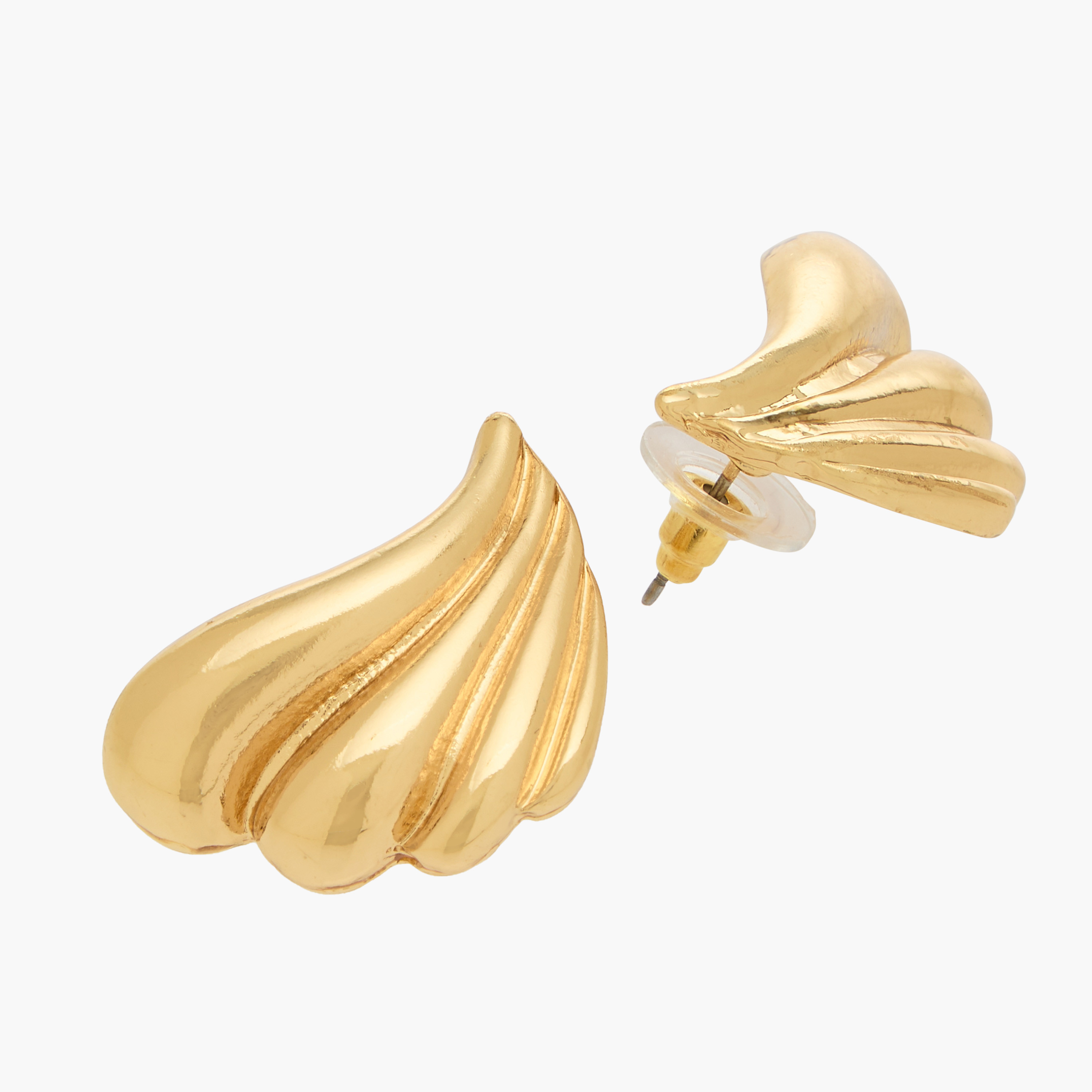 Metal Stud Earrings with Pushback Closure-women-watchesandjewellery-jewellery-earrings-image-3
