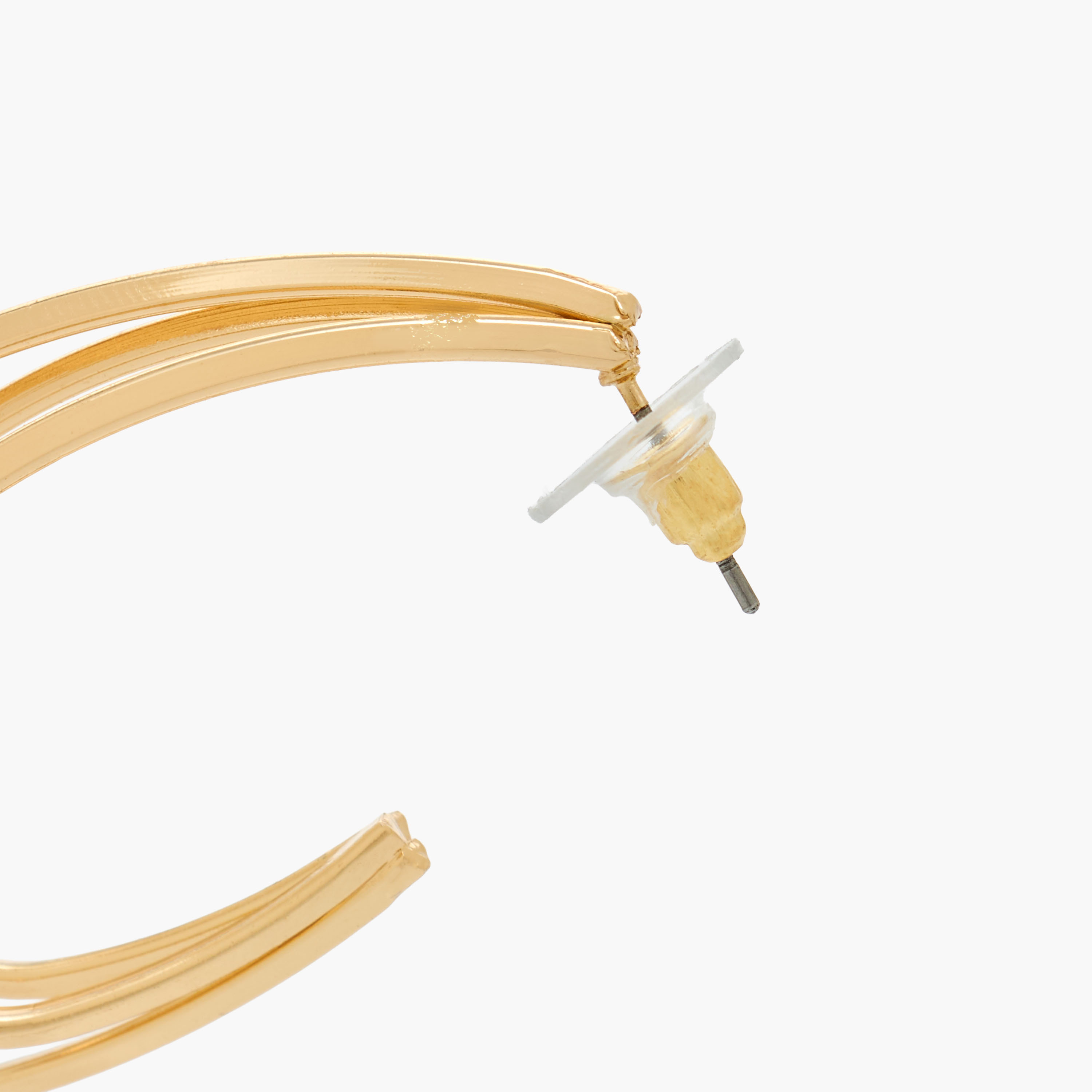Metal Embellished Earrings with Pushback Closure-women-watchesandjewellery-jewellery-earrings-image-4