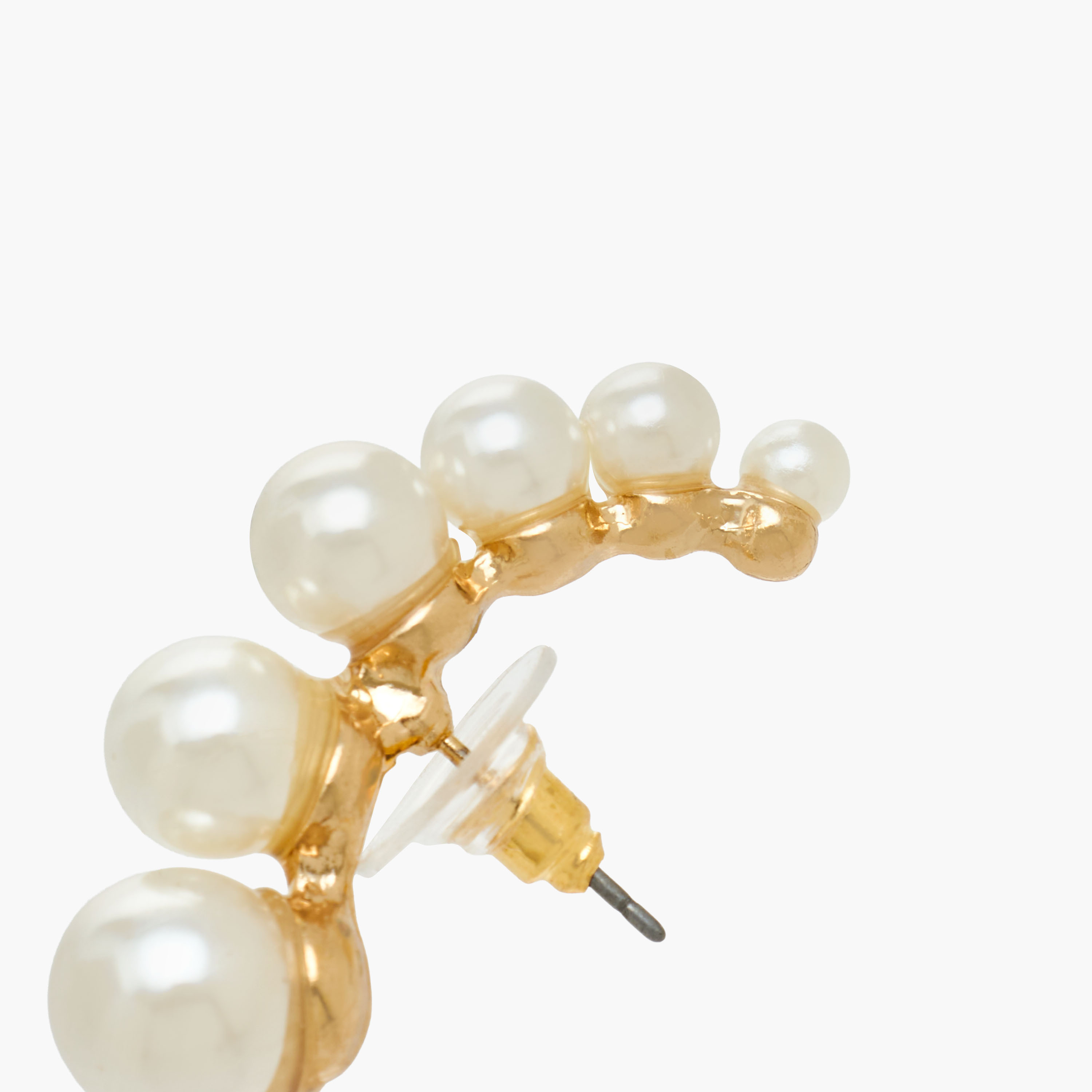 حلق طوق معدني مزين بمكبس إغلاق خلفي-women-watchesandjewellery-jewellery-earrings-image-4