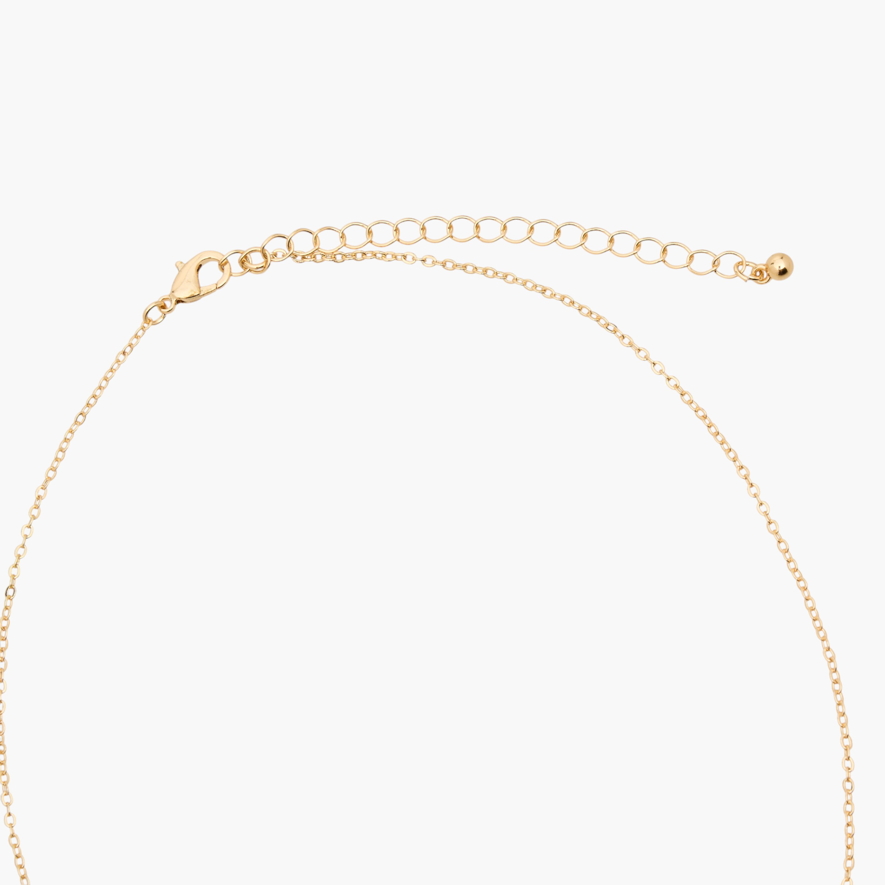 Metal Cubic Zirconia Embellished Pendant Necklace-women-watchesandjewellery-jewellery-necklacesandpendants-image-3