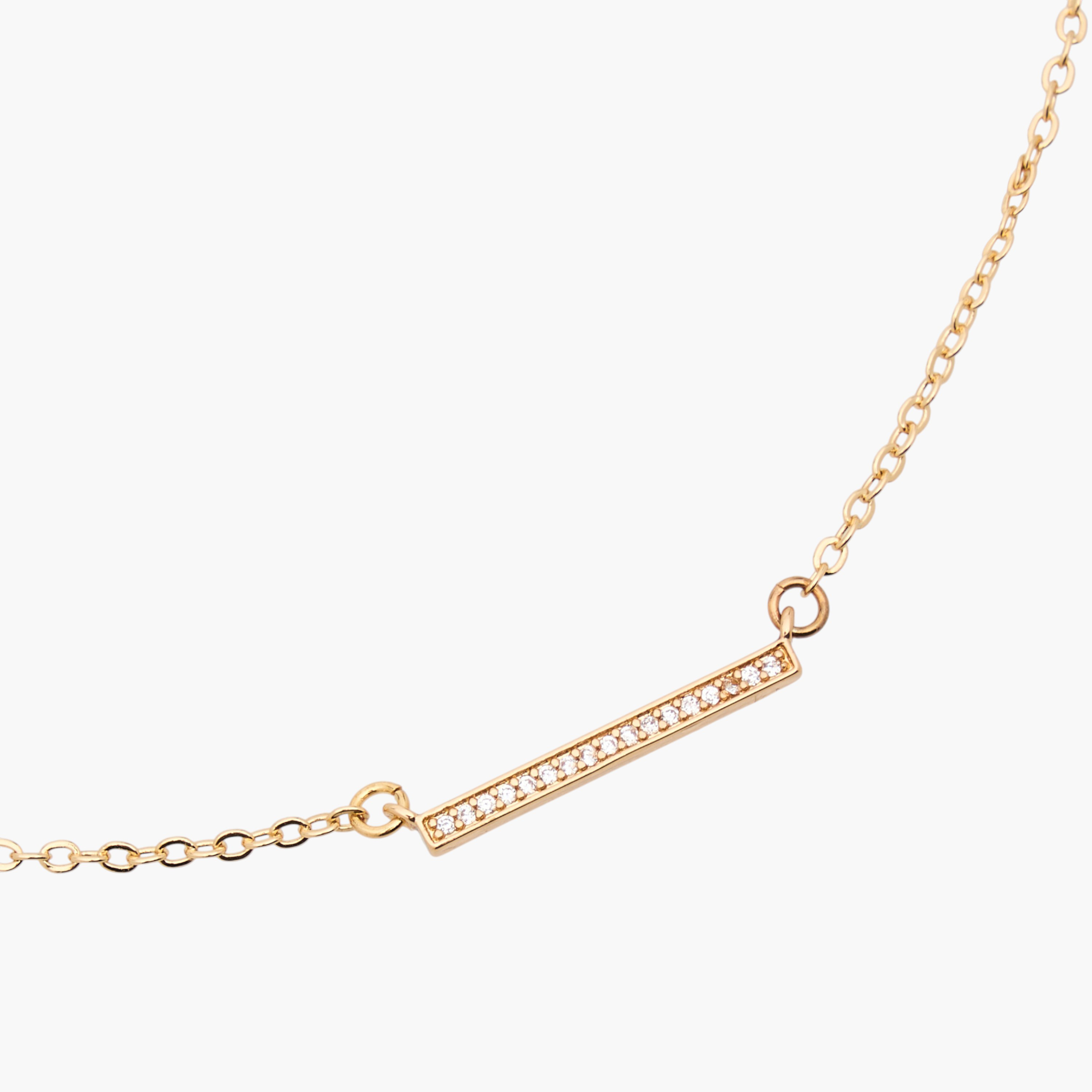 Metal Cubic Zirconia Embellished Pendant Necklace-women-watchesandjewellery-jewellery-necklacesandpendants-image-4