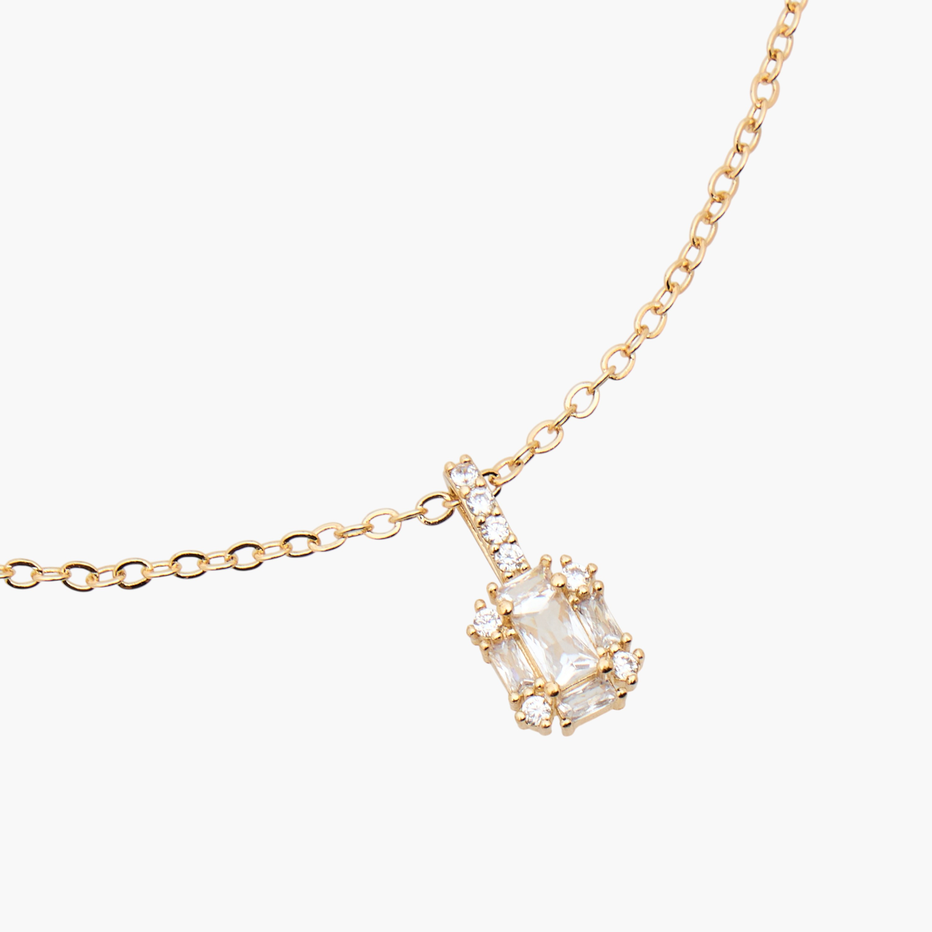 عقد معدني مزين بدلاية-women-watchesandjewellery-jewellery-necklacesandpendants-image-4
