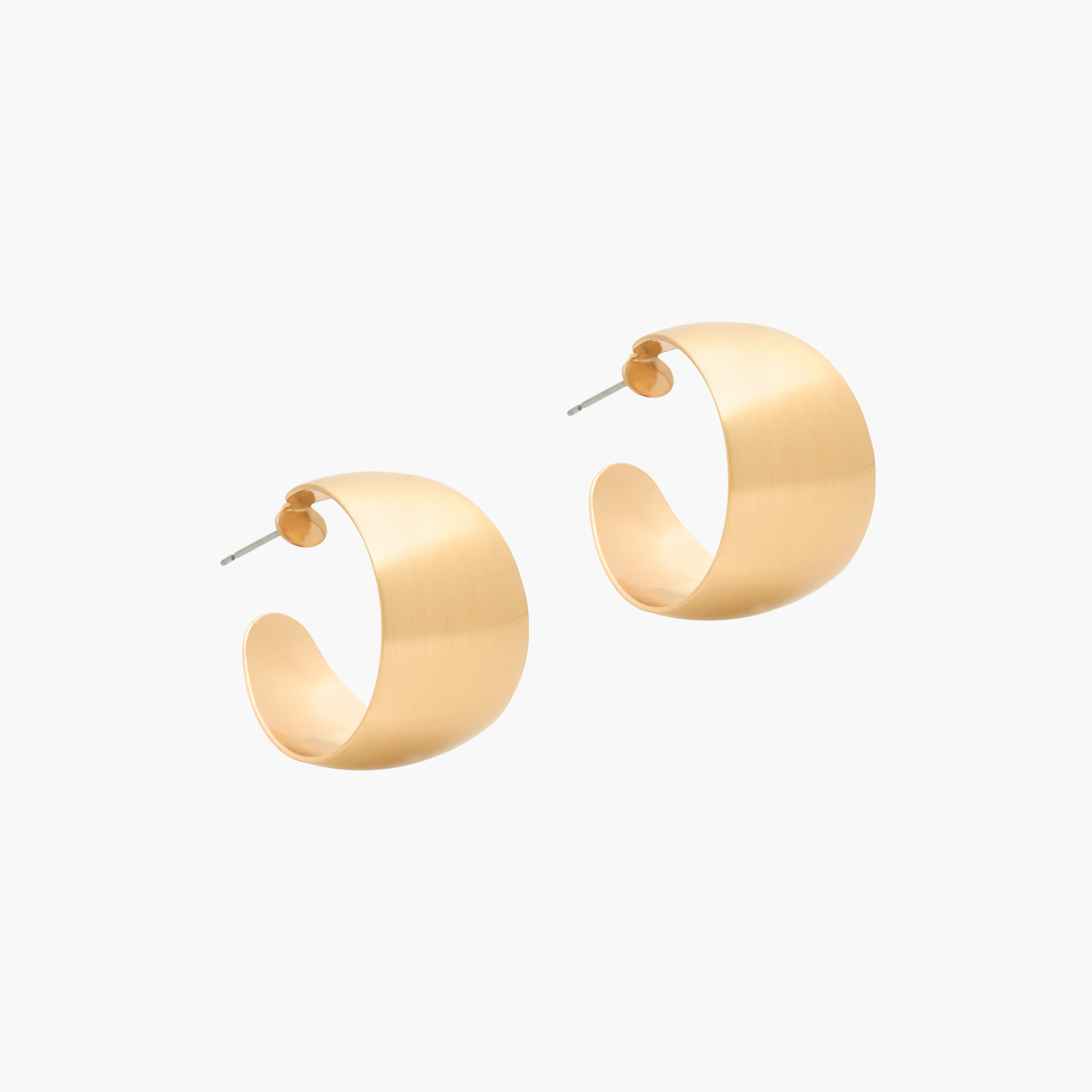 Metal Hoop Earrings with Pushback Closure-women-watchesandjewellery-jewellery-earrings-image-2