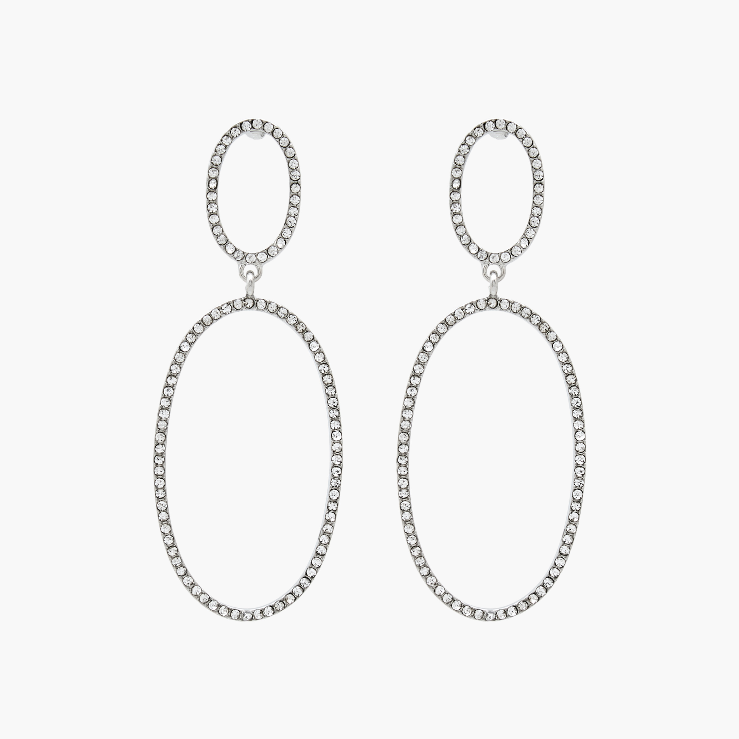 Metal Embellished Dangler Earrings with Pushback Closure-women-watchesandjewellery-jewellery-earrings-image-1