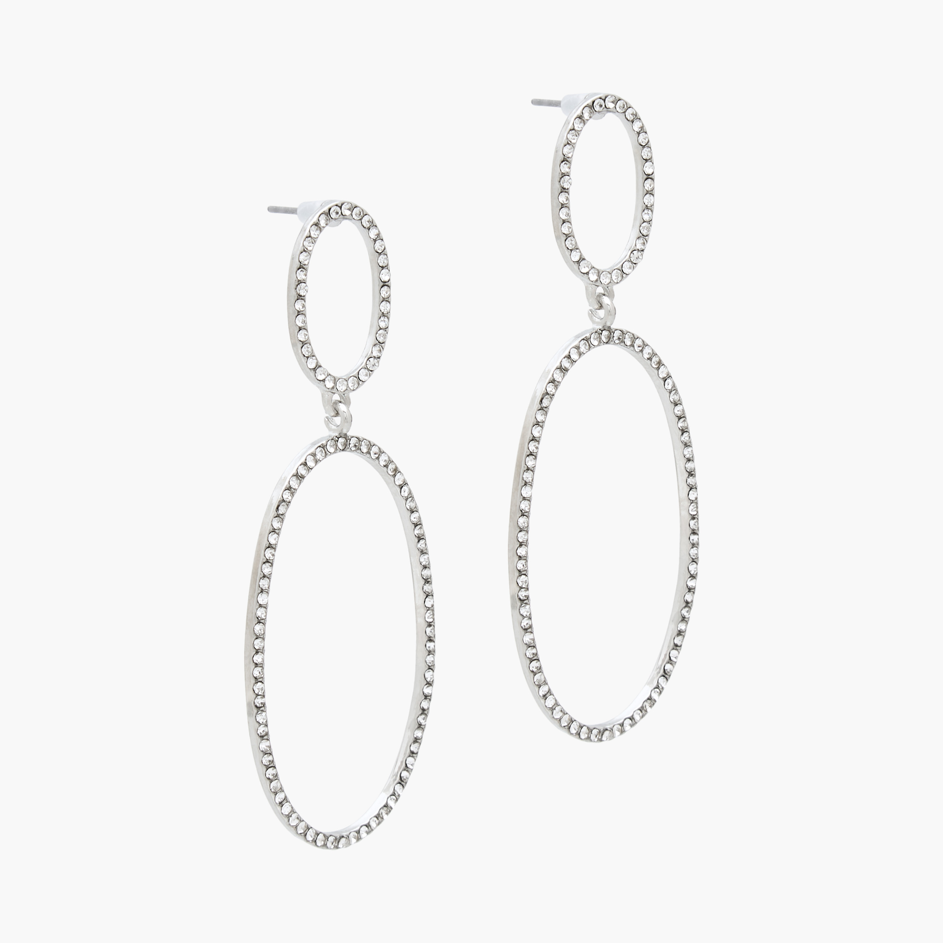 Metal Embellished Dangler Earrings with Pushback Closure-women-watchesandjewellery-jewellery-earrings-image-2