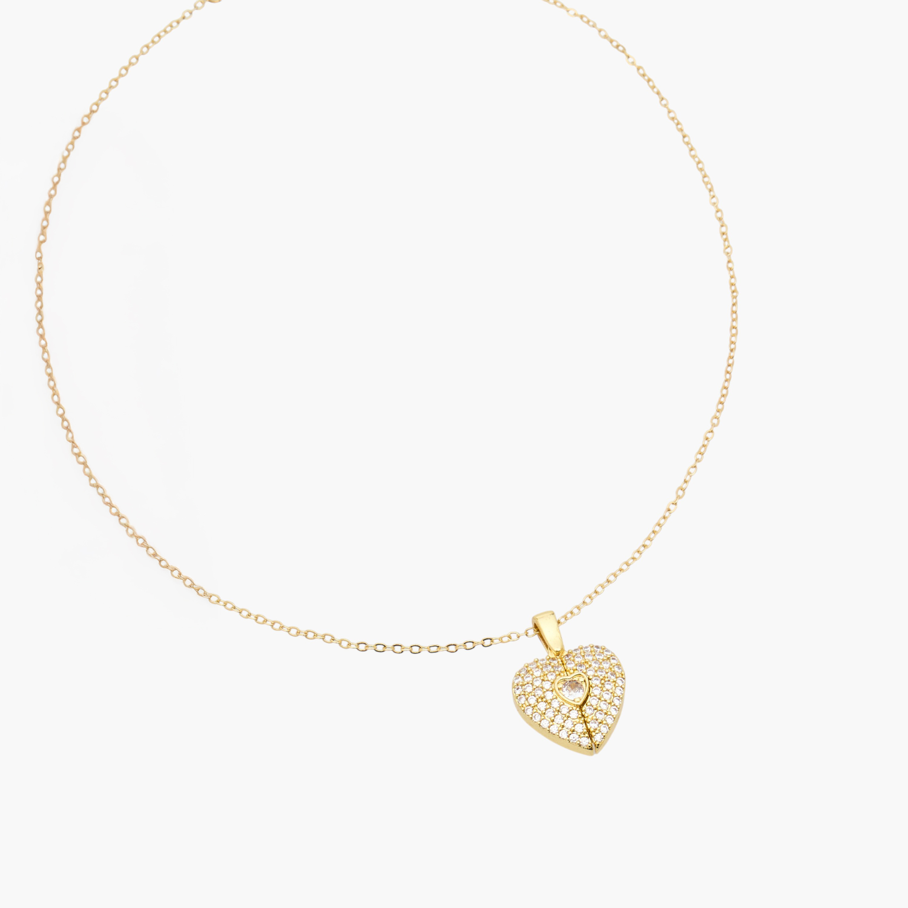 Metal Cubic Zirconia Embellished Pendant Necklace-women-watchesandjewellery-jewellery-necklacesandpendants-image-2