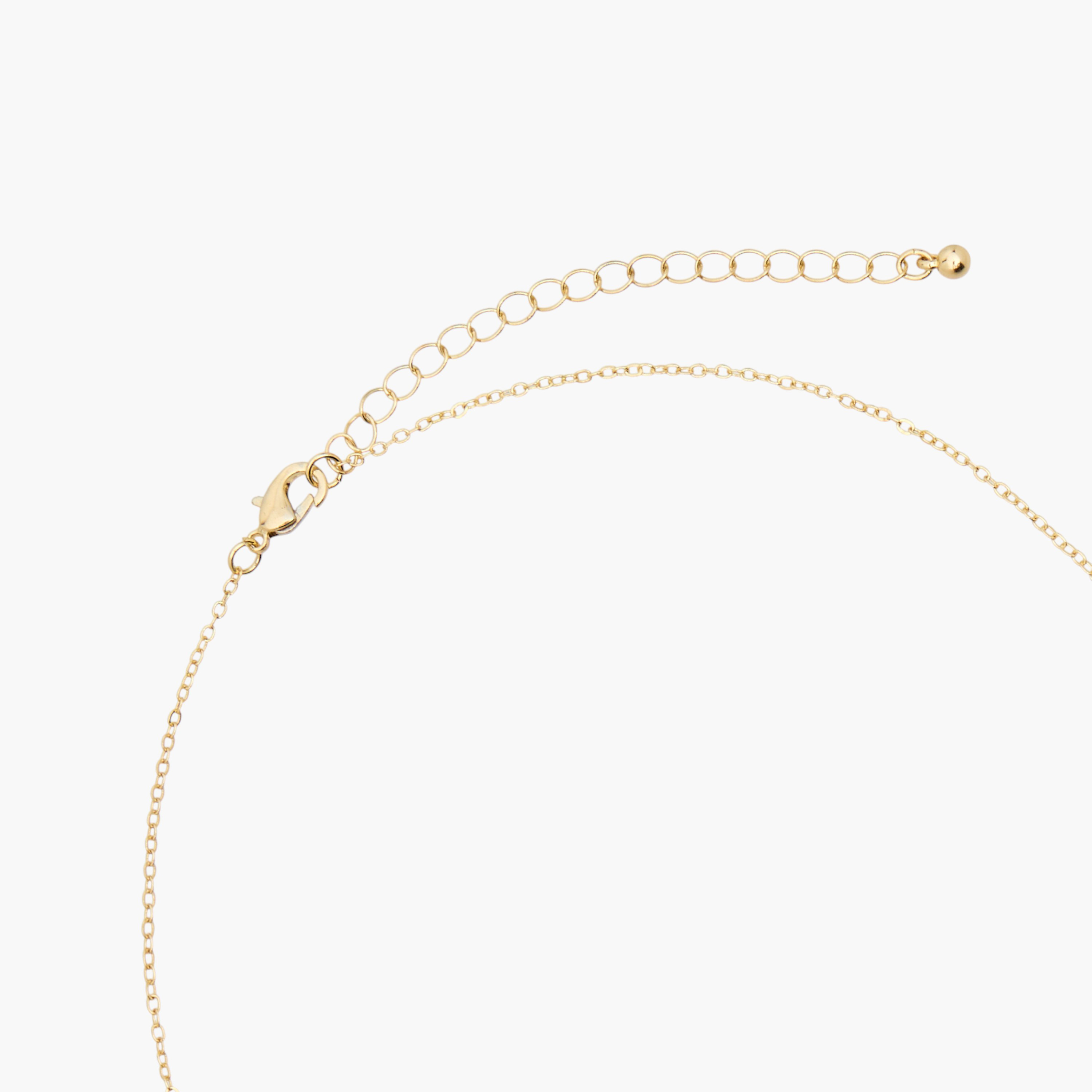Metal Cubic Zirconia Embellished Pendant Necklace-women-watchesandjewellery-jewellery-necklacesandpendants-image-3