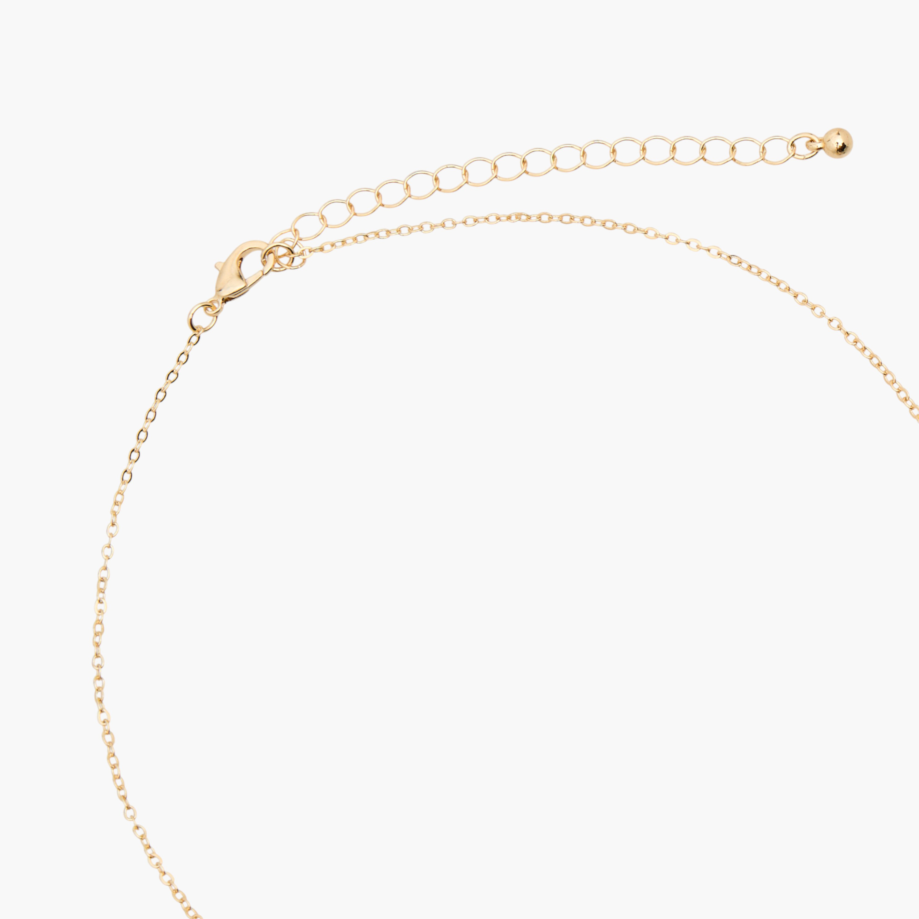 Metal Cubic Zirconia Embellished Pendant Necklace-women-watchesandjewellery-jewellery-necklacesandpendants-image-3