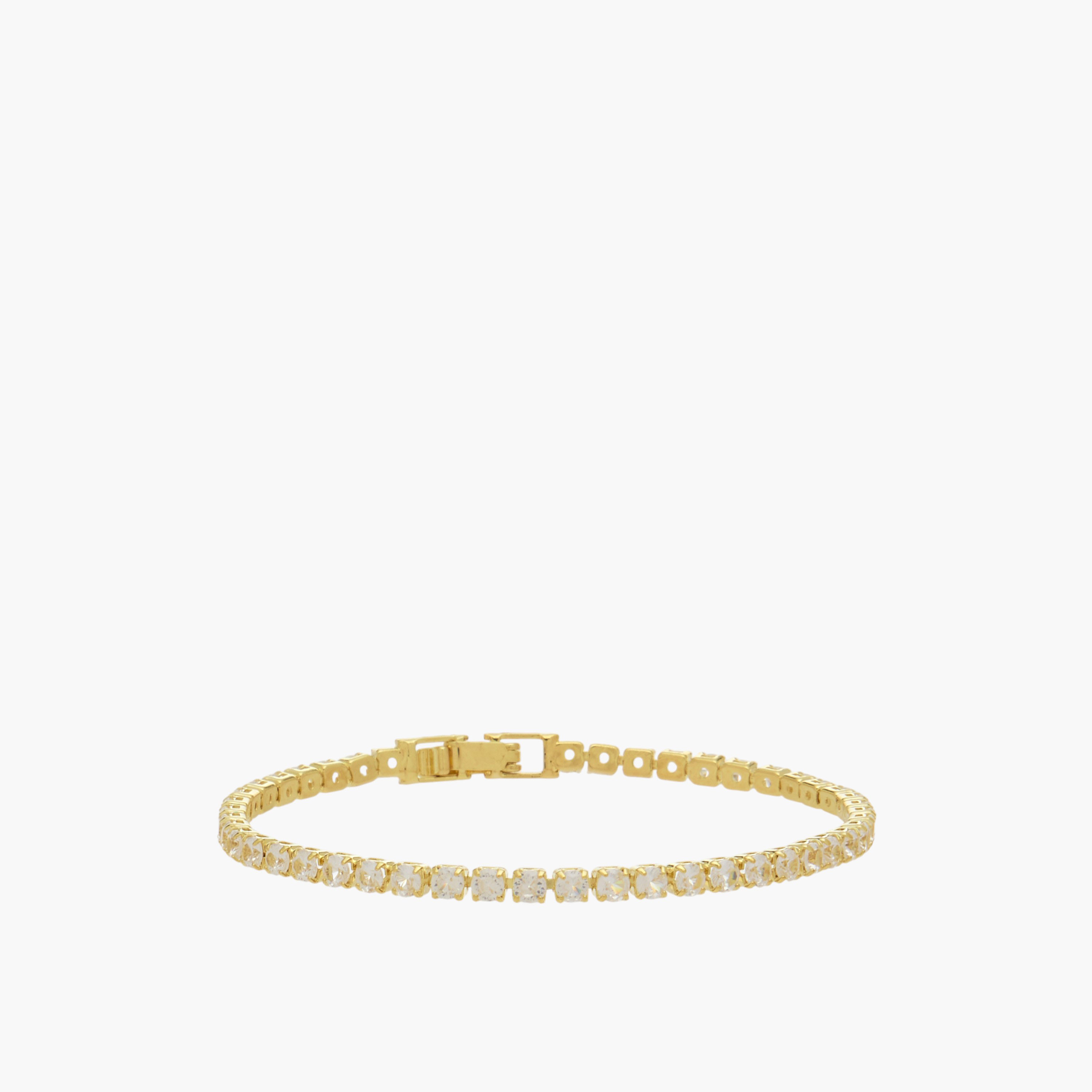 سوار زركون مكعب معدن مزين-women-watchesandjewellery-jewellery-banglesandbracelets-image-1