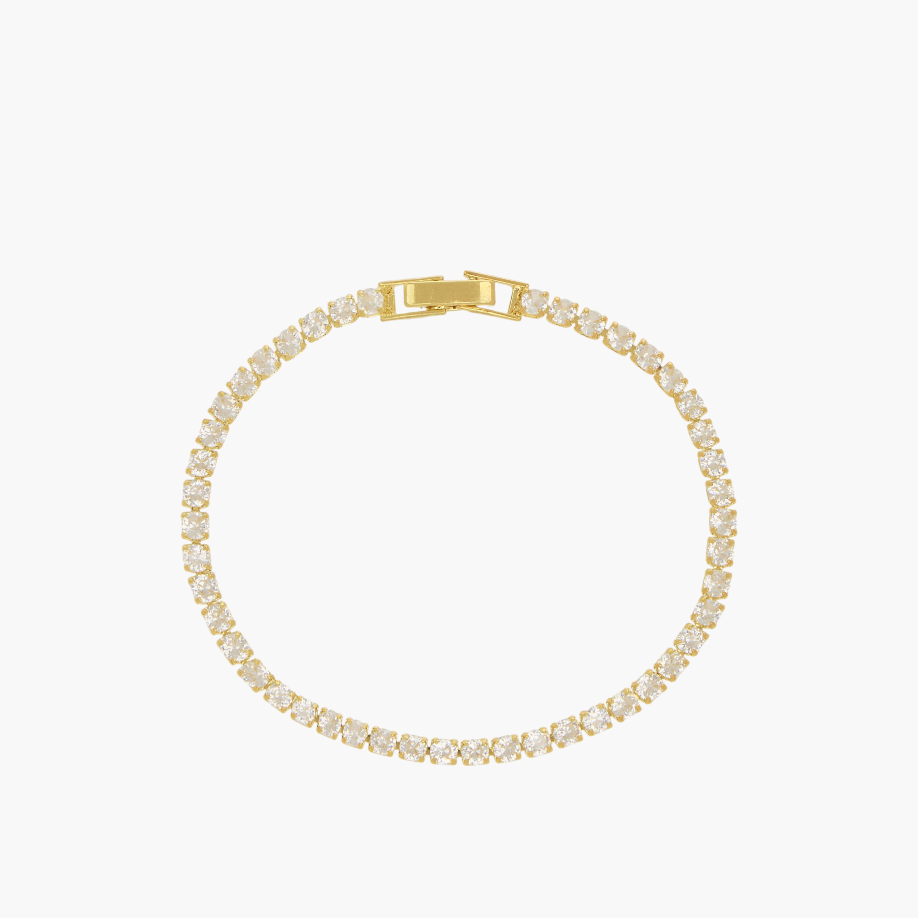 سوار زركون مكعب معدن مزين-women-watchesandjewellery-jewellery-banglesandbracelets-image-2