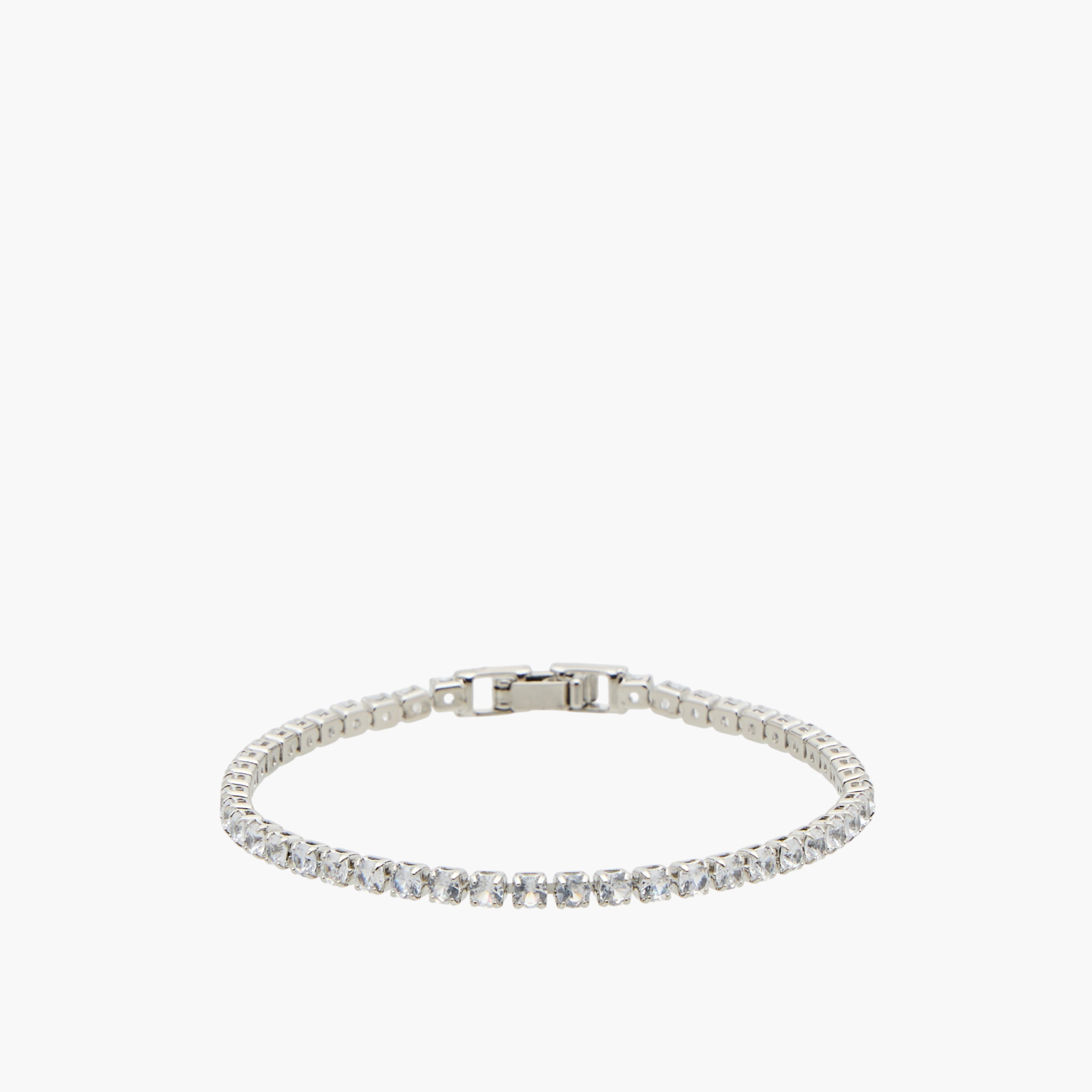 Metal Cubic Zirconia Embellished Bracelet-women-watchesandjewellery-jewellery-banglesandbracelets-image-1