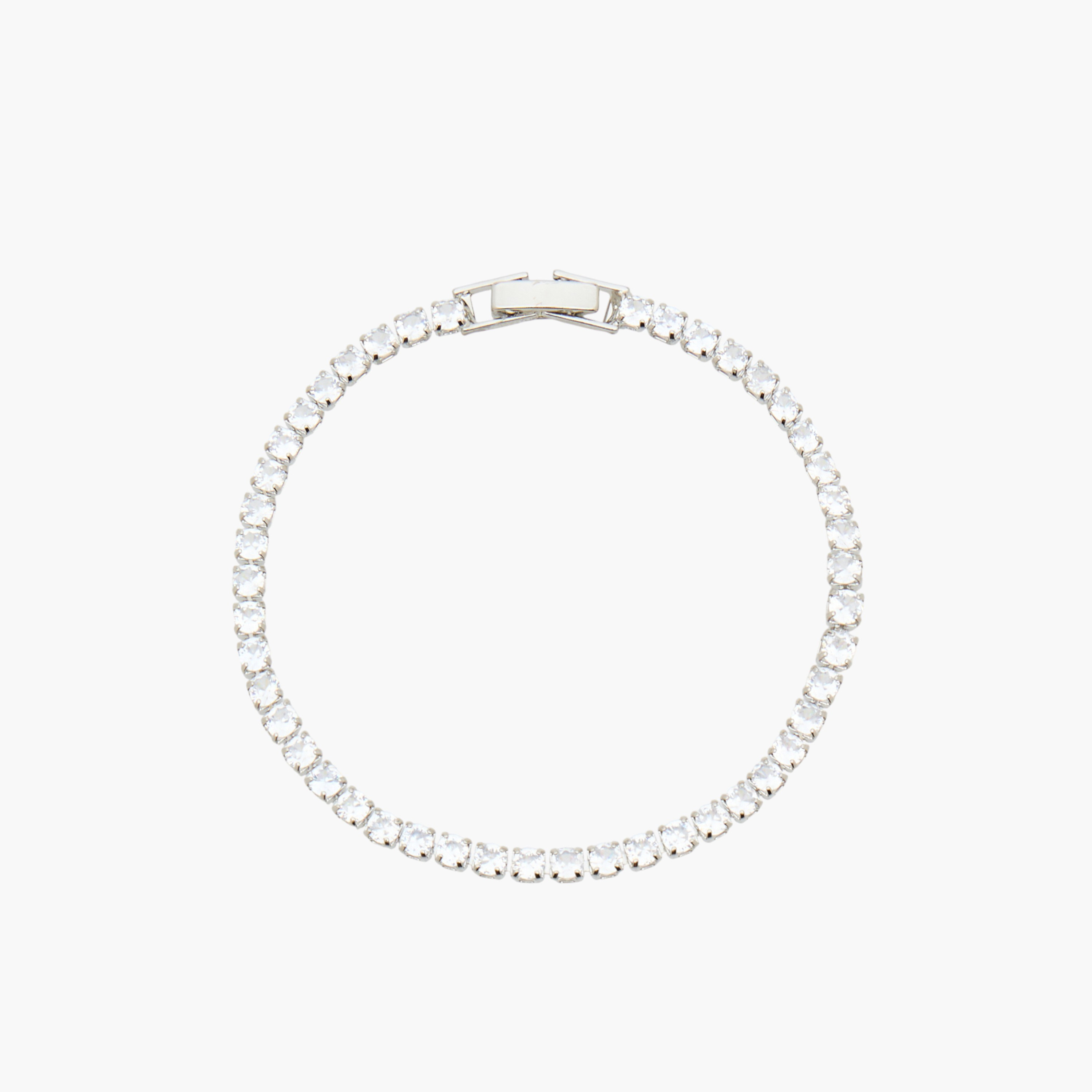 Metal Cubic Zirconia Embellished Bracelet-women-watchesandjewellery-jewellery-banglesandbracelets-image-2
