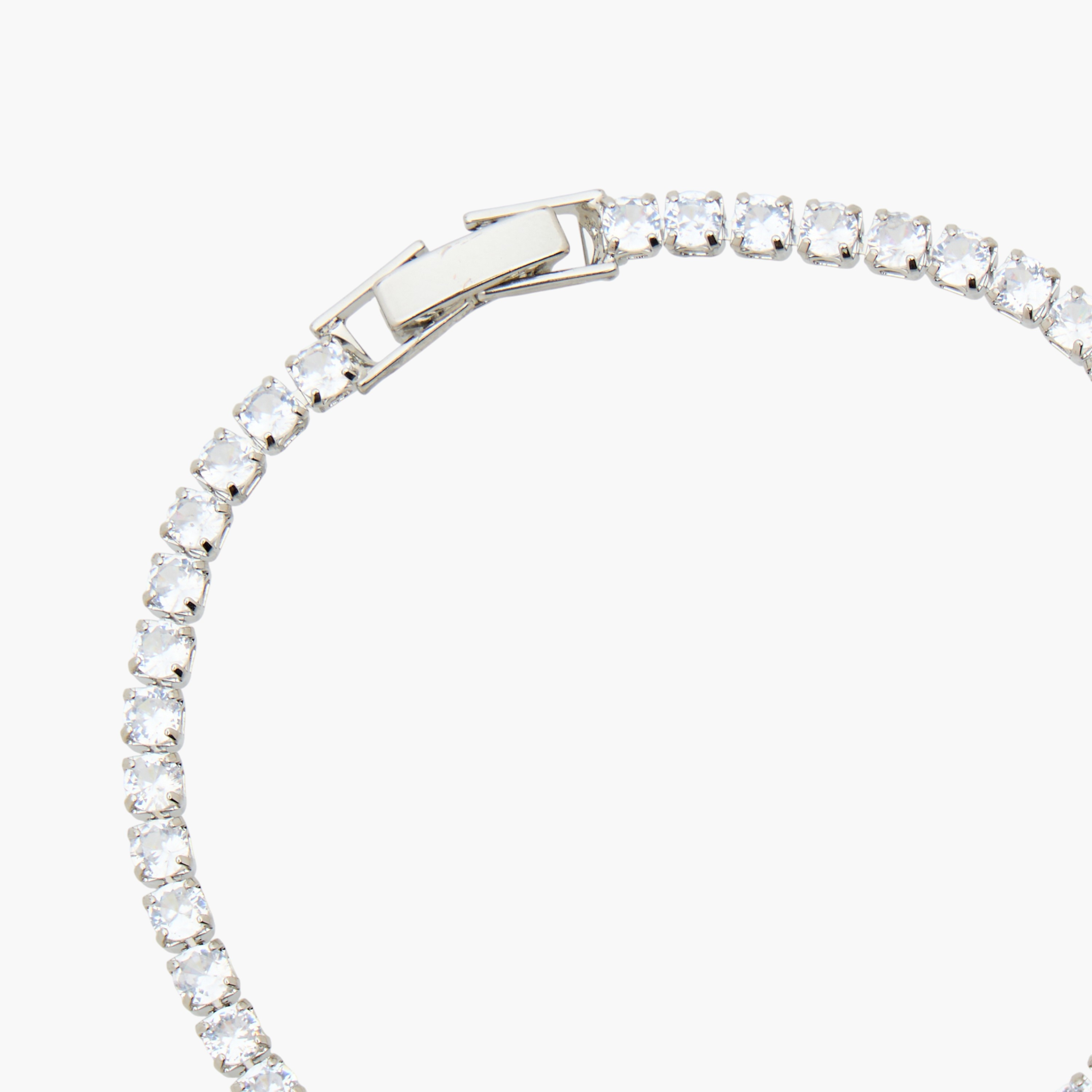 Metal Cubic Zirconia Embellished Bracelet-women-watchesandjewellery-jewellery-banglesandbracelets-image-4