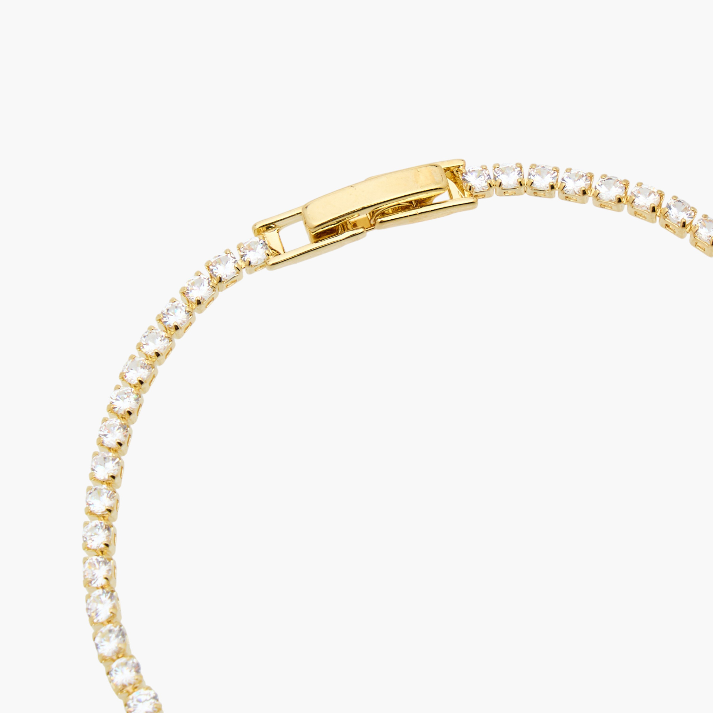 Metal Cubic Zirconia Embellished Bracelet-women-watchesandjewellery-jewellery-banglesandbracelets-image-4