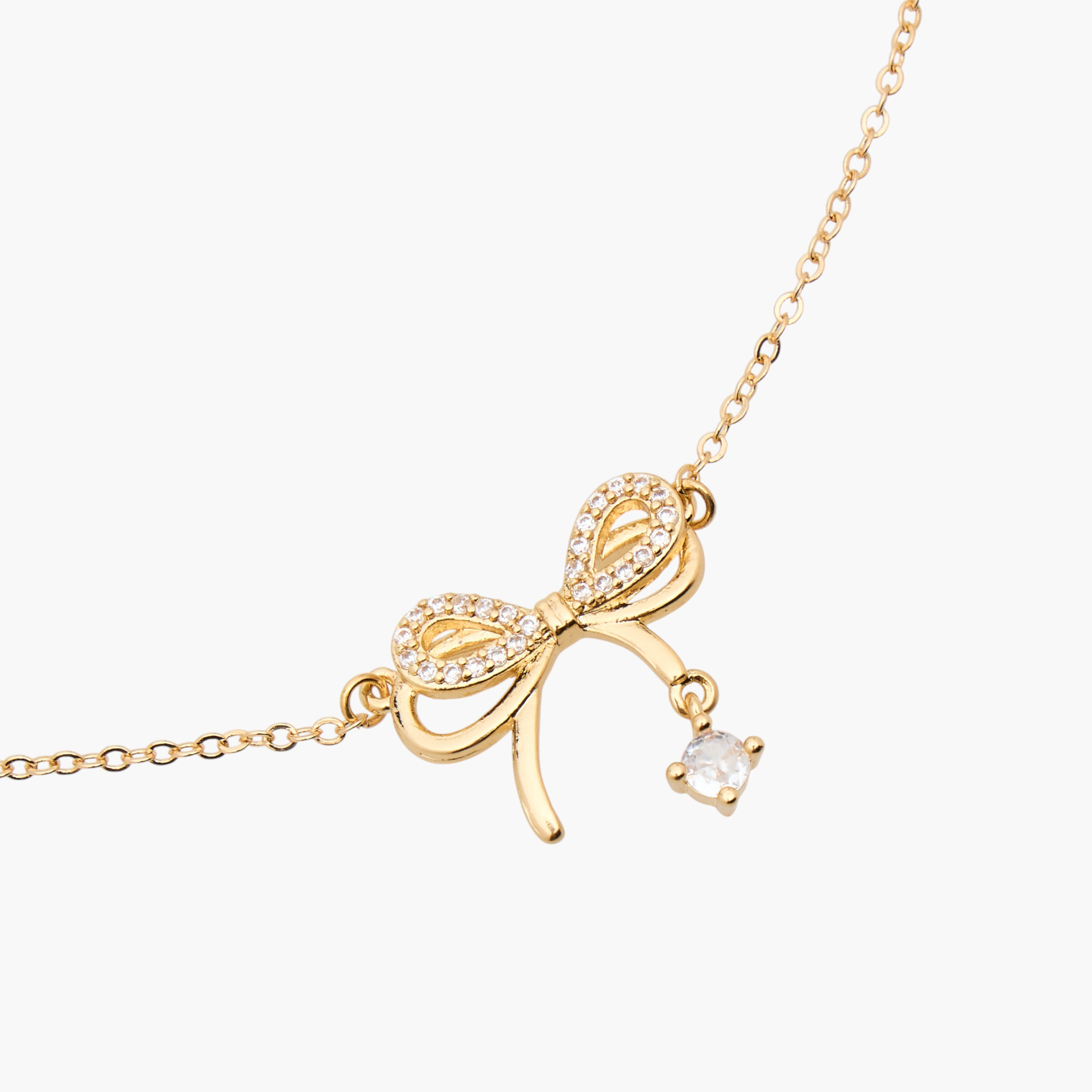 Pendant Necklace and Earrings Set with Cubic Zirconia Embellishment-women-watchesandjewellery-jewellery-jewellerysets-image-7