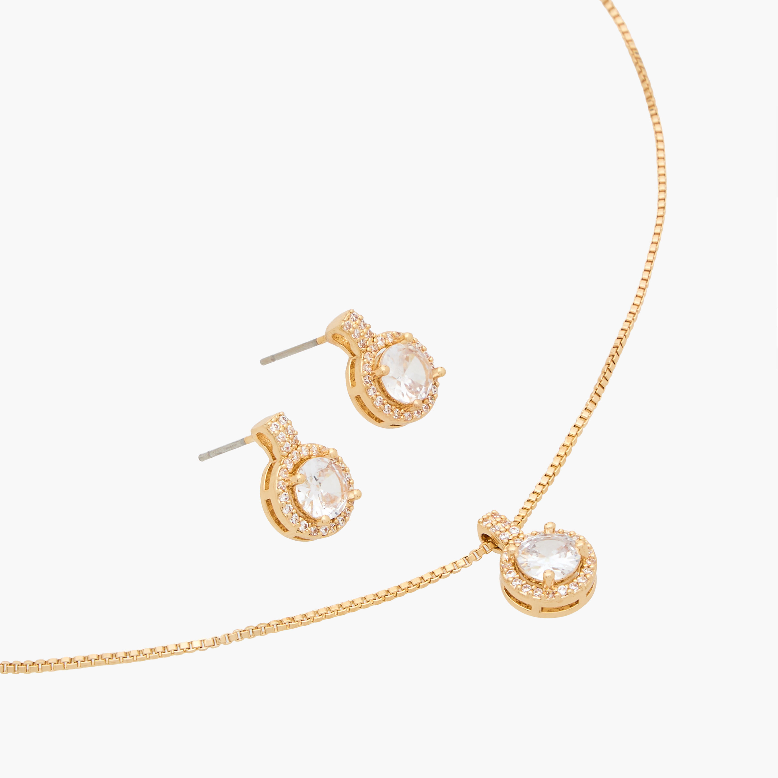 Pendant Necklace and Earrings Set with Embellishment-women-watchesandjewellery-jewellery-jewellerysets-image-3