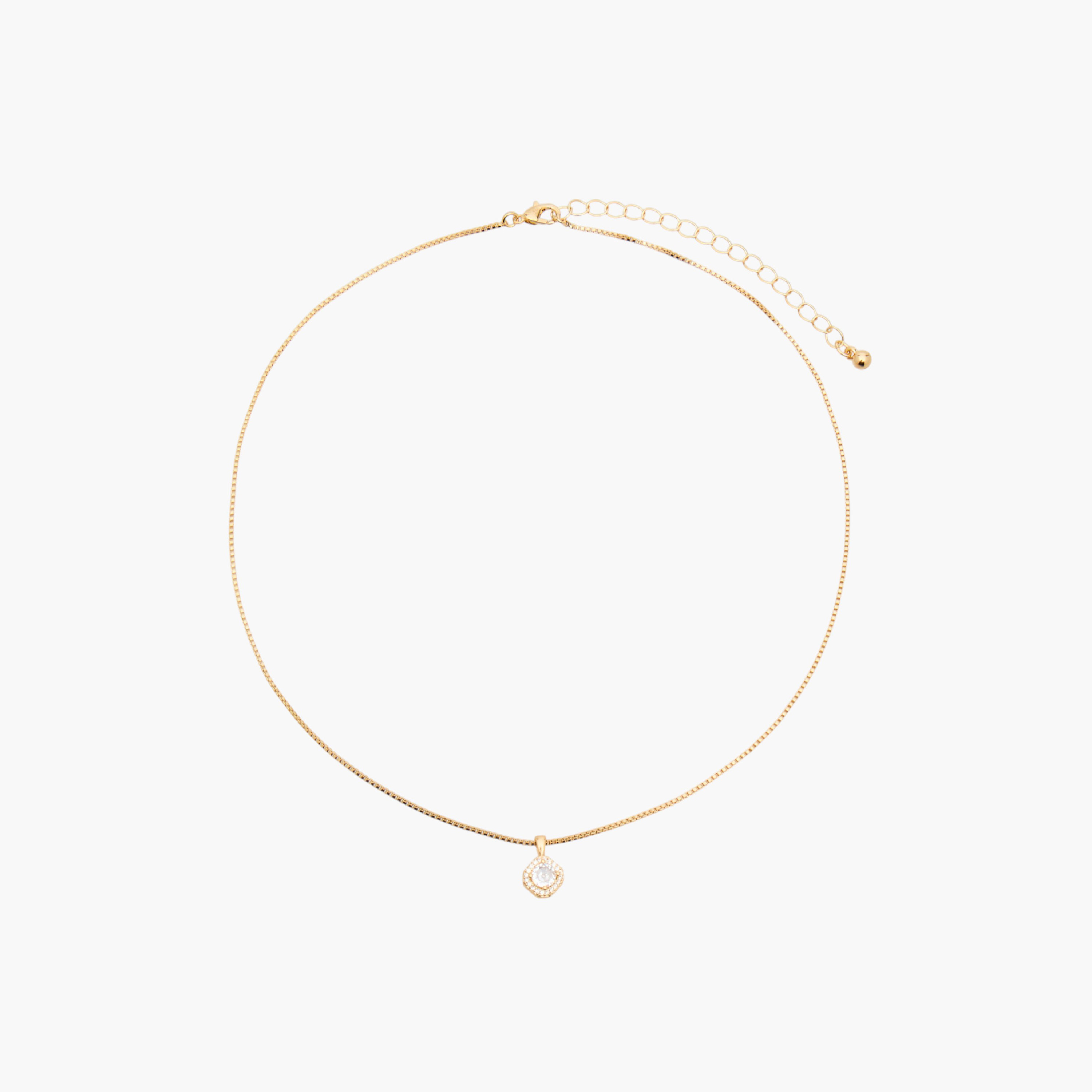 Pendant Necklace and Earrings with Cubic Zirconia Embellishment-women-watchesandjewellery-jewellery-jewellerysets-image-2