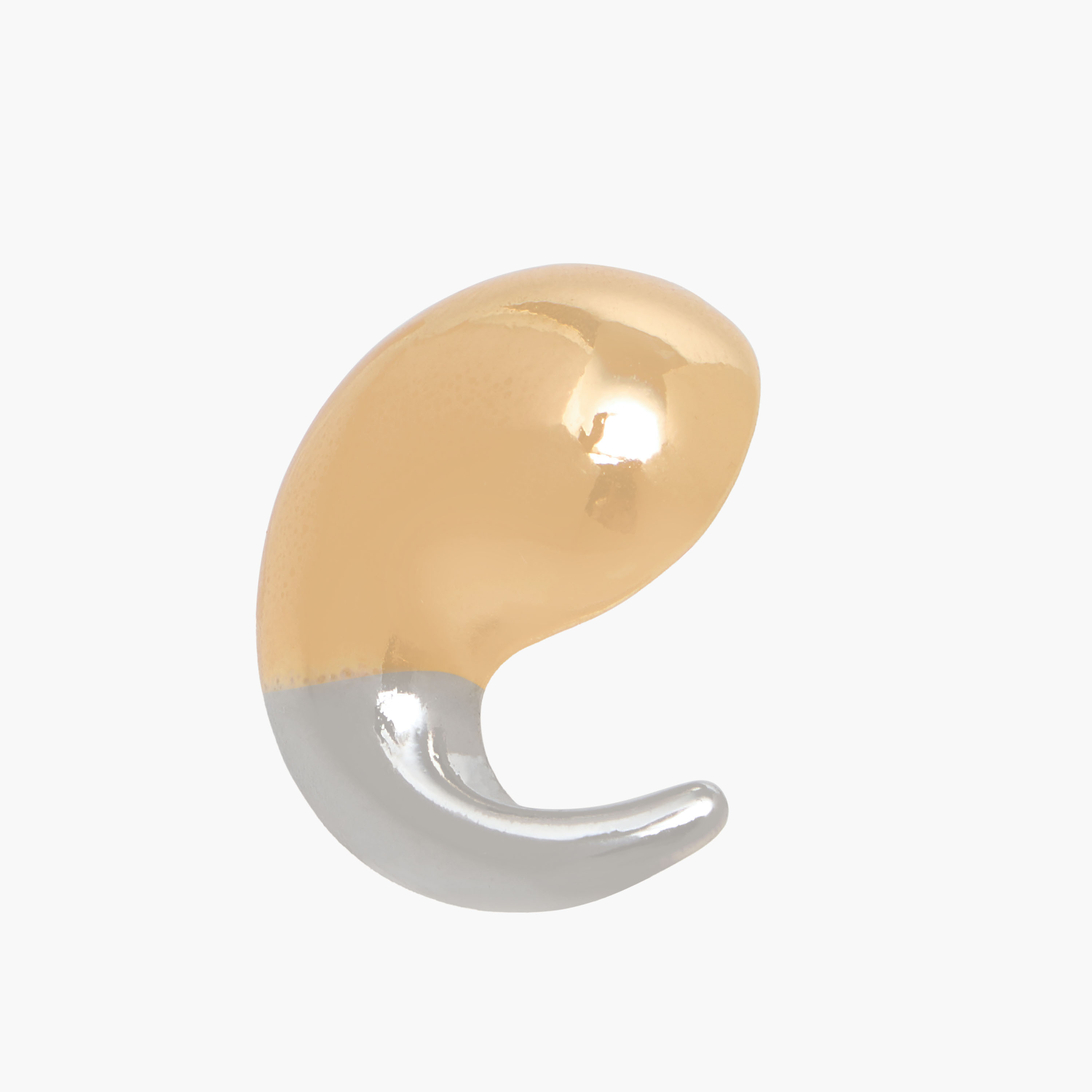 Dual-Tone Tear Drop Earrings with Pushback Closure-women-watchesandjewellery-jewellery-earrings-image-4