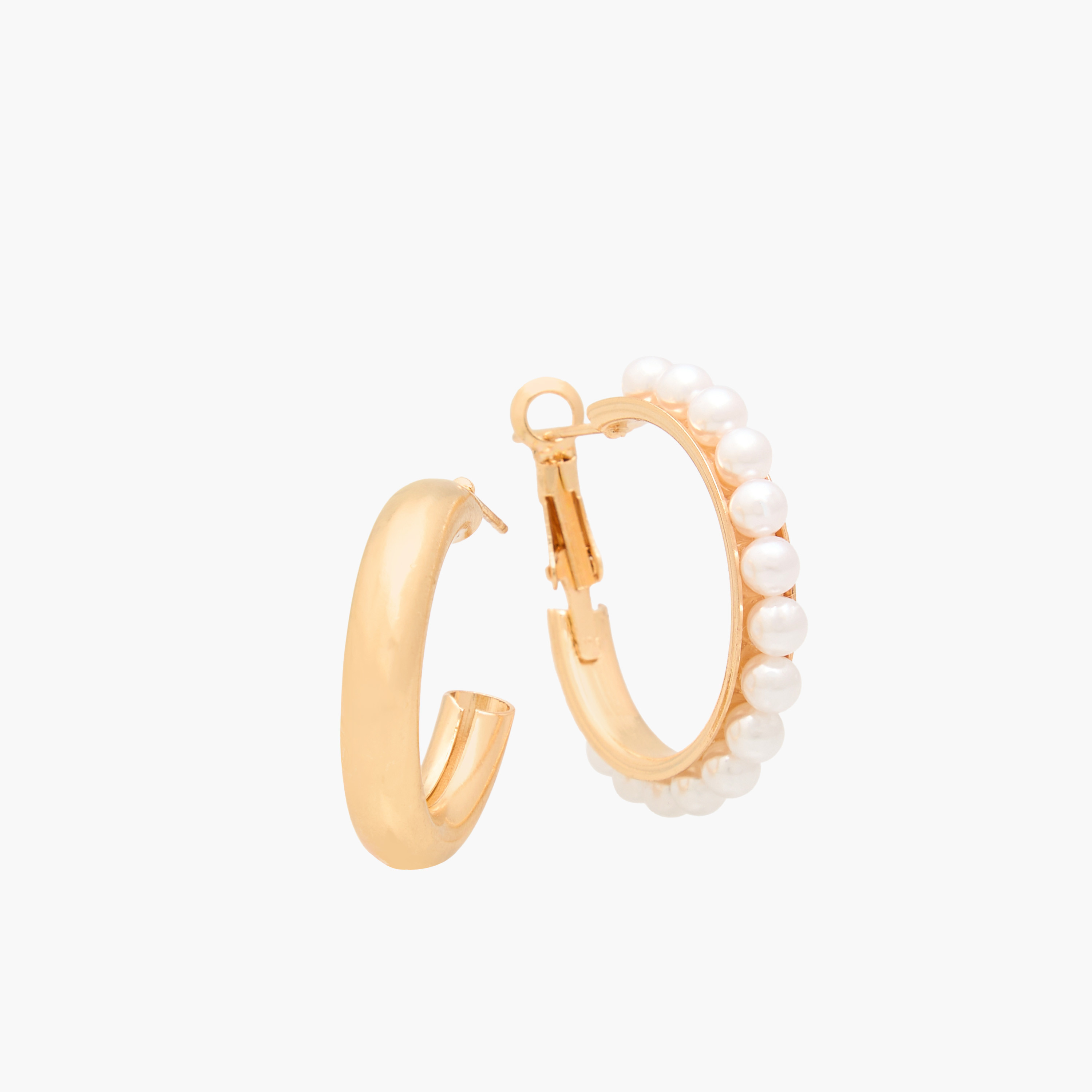Pack of 9 Metal Assorted Earrings with Pushback Closure-women-watchesandjewellery-jewellery-earrings-image-4