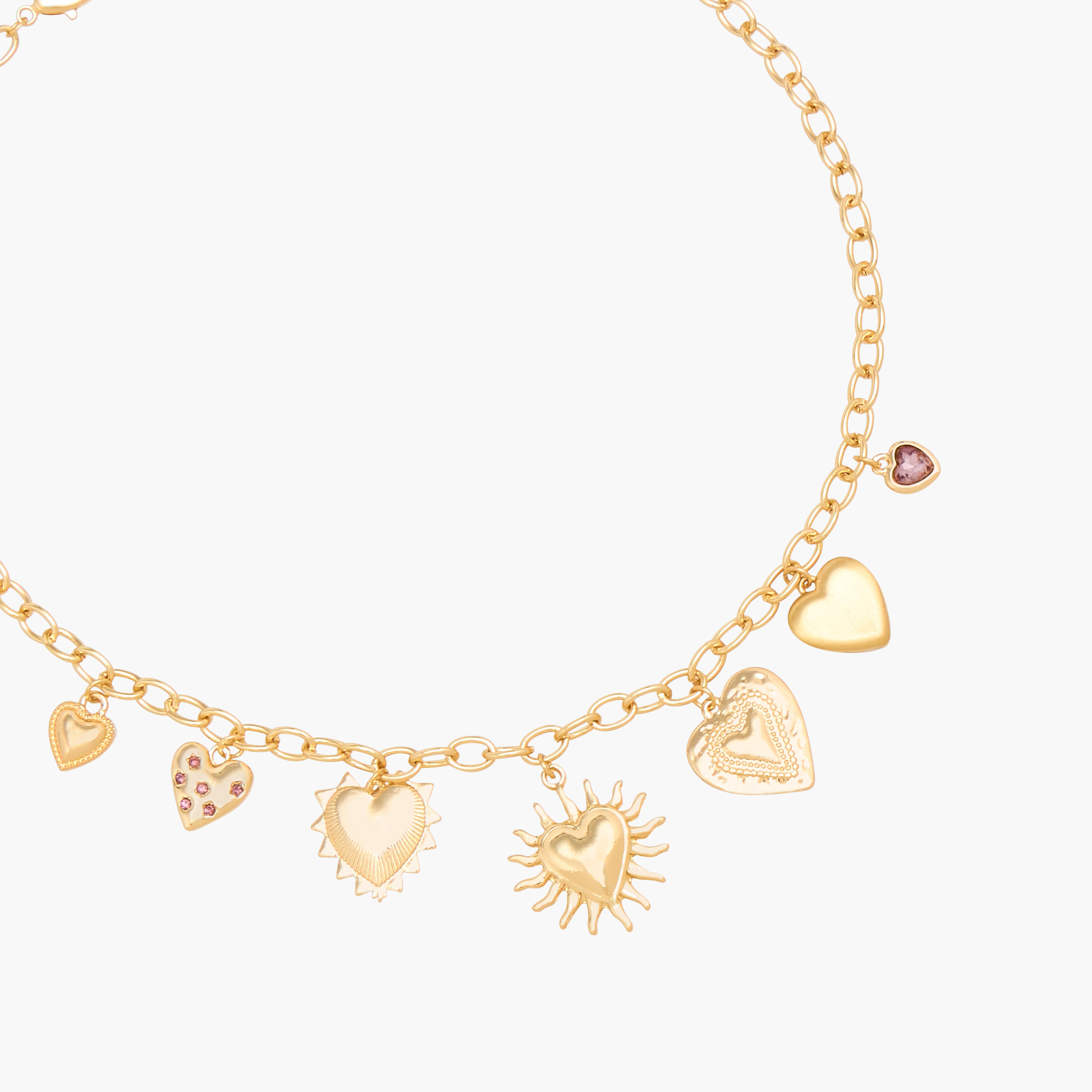 عقد معدني مزين بتفاصيل دلايّات-women-watchesandjewellery-jewellery-necklacesandpendants-image-2