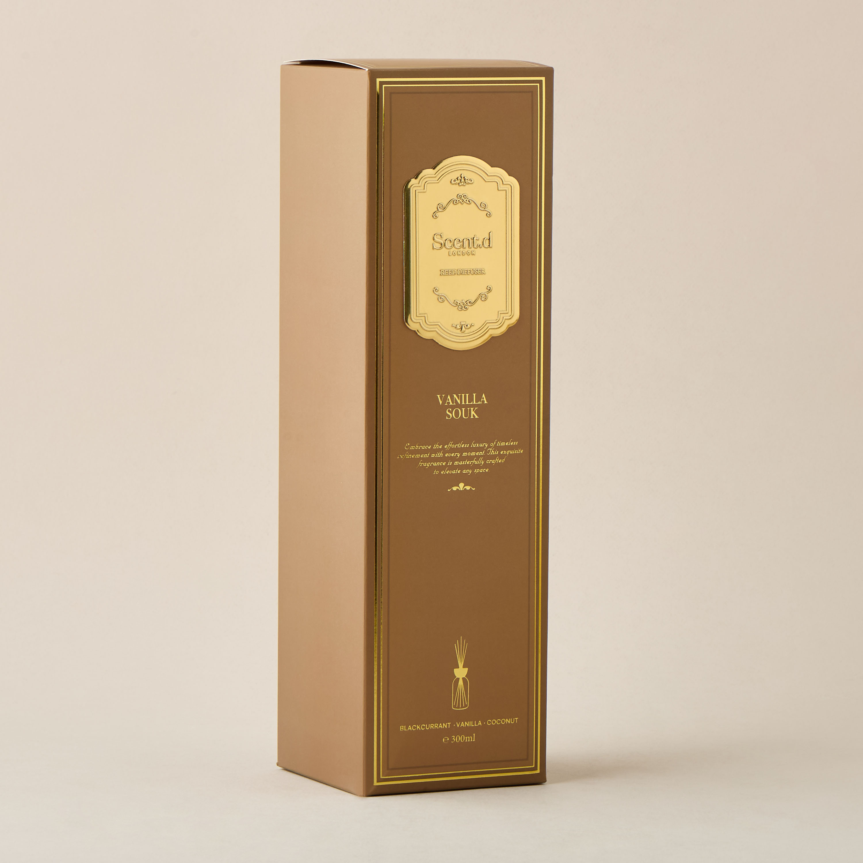 Scent.d London Vanilla Souk Scented Reed Diffuser Set - 300 ml-household-homefragrance-reeddiffusers-image-4