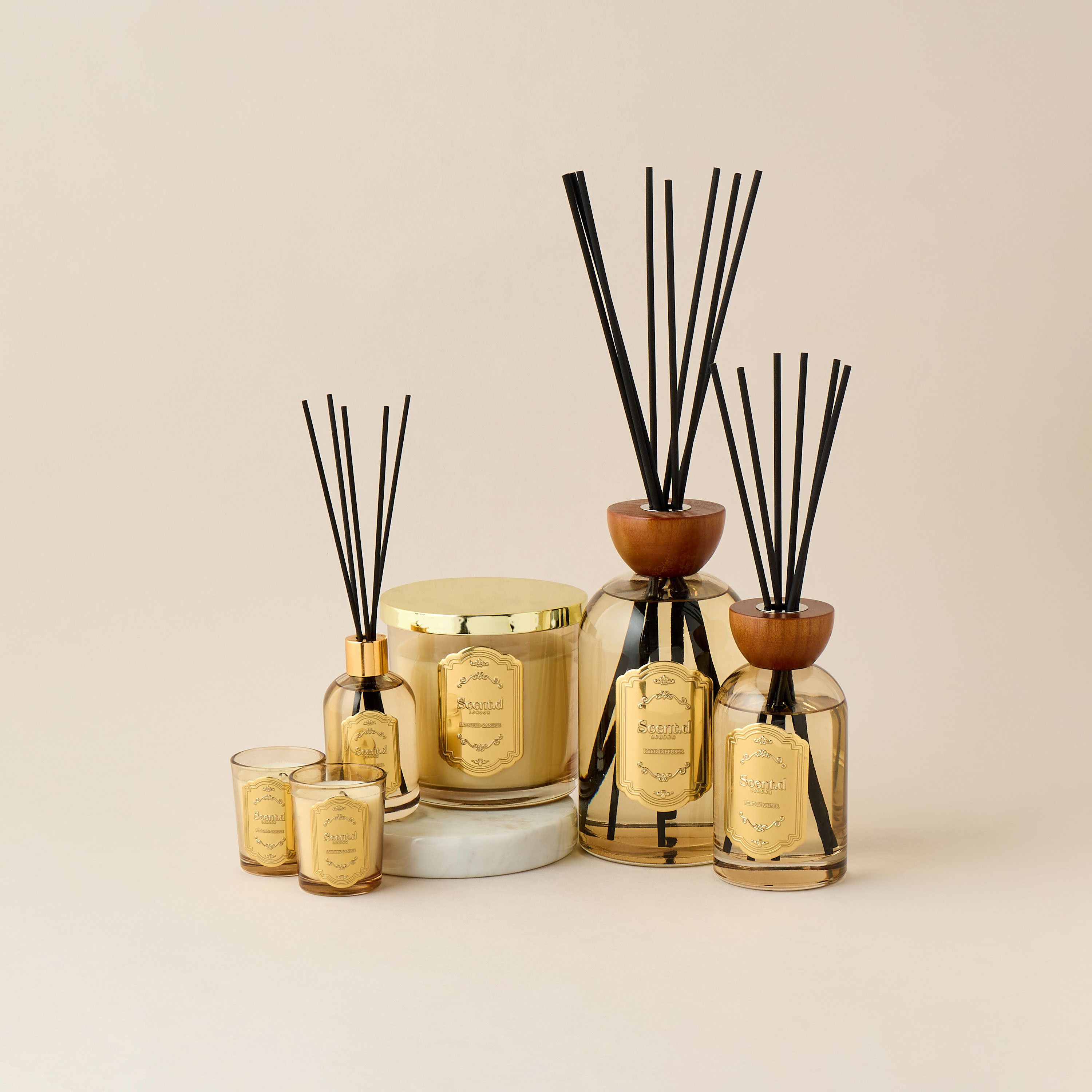 Scent.d London Vanilla Souk Scented Reed Diffuser Set - 300 ml-household-homefragrance-reeddiffusers-image-5
