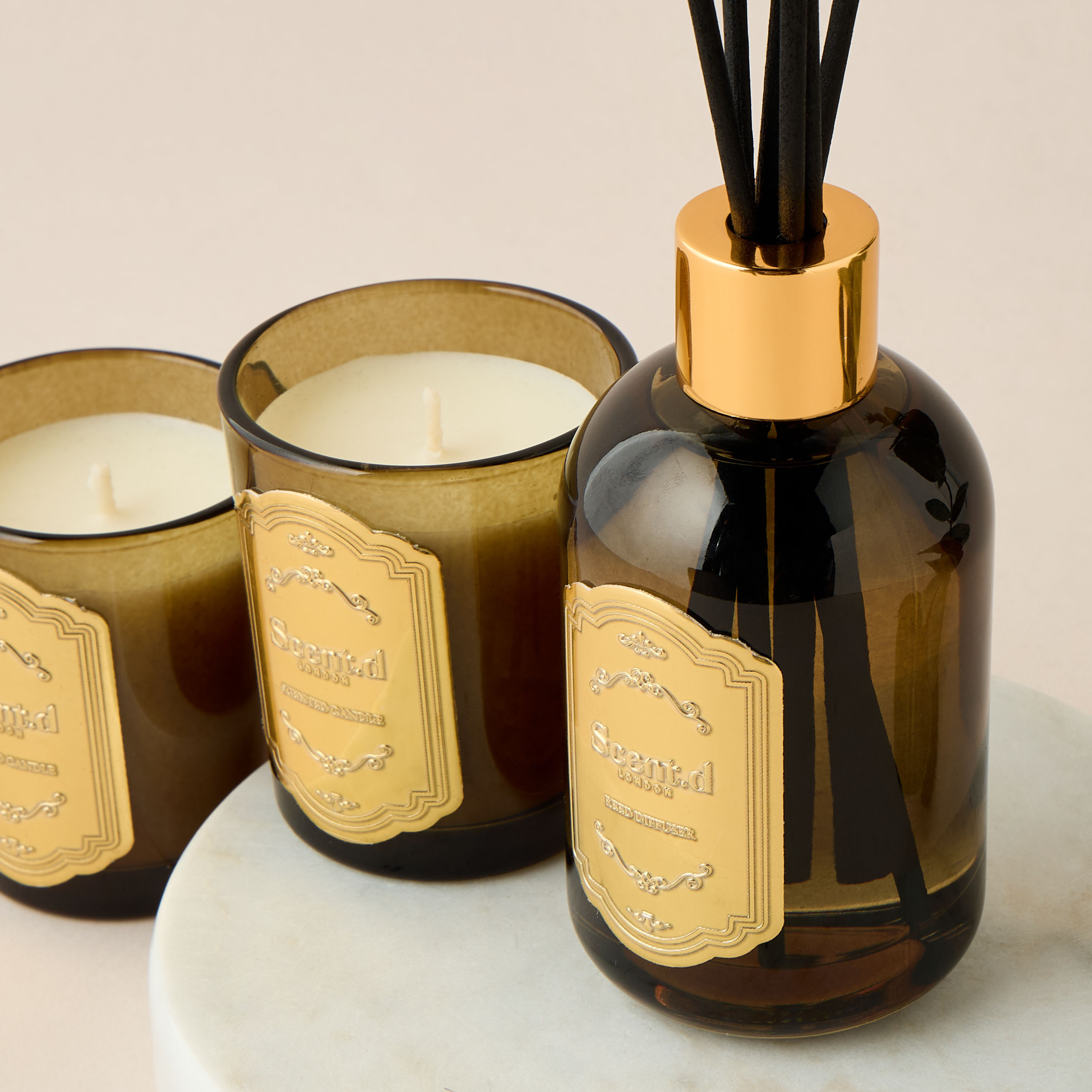 Scent.d London Desert Sorbet Scented Jar Candle and Reed Diffuser Set-household-homefragrance-fragrancegiftset-image-3