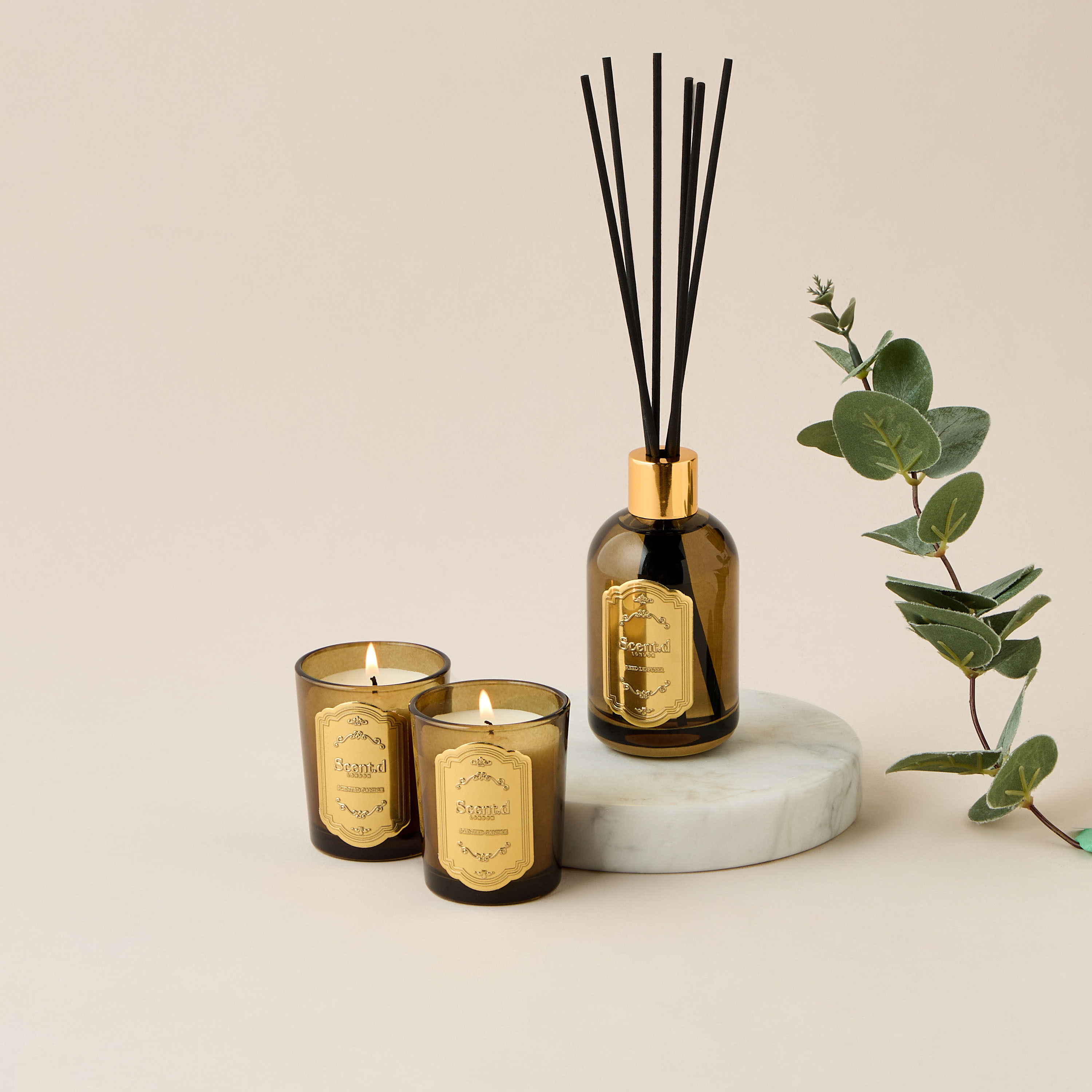 Scent.d London Desert Sorbet Scented Jar Candle and Reed Diffuser Set-household-homefragrance-fragrancegiftset-image-4