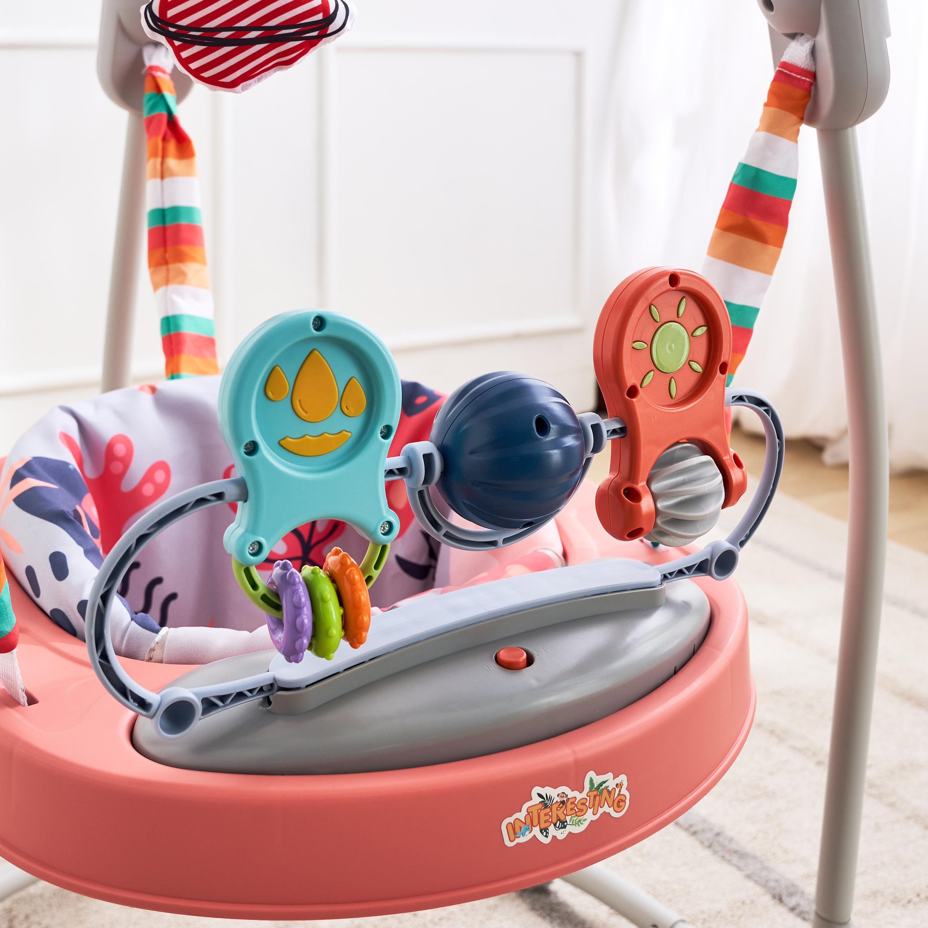 كرسي هزاز أطفال إيدي من ليتل بلومرز-baby-infantactivity-bouncers-image-4