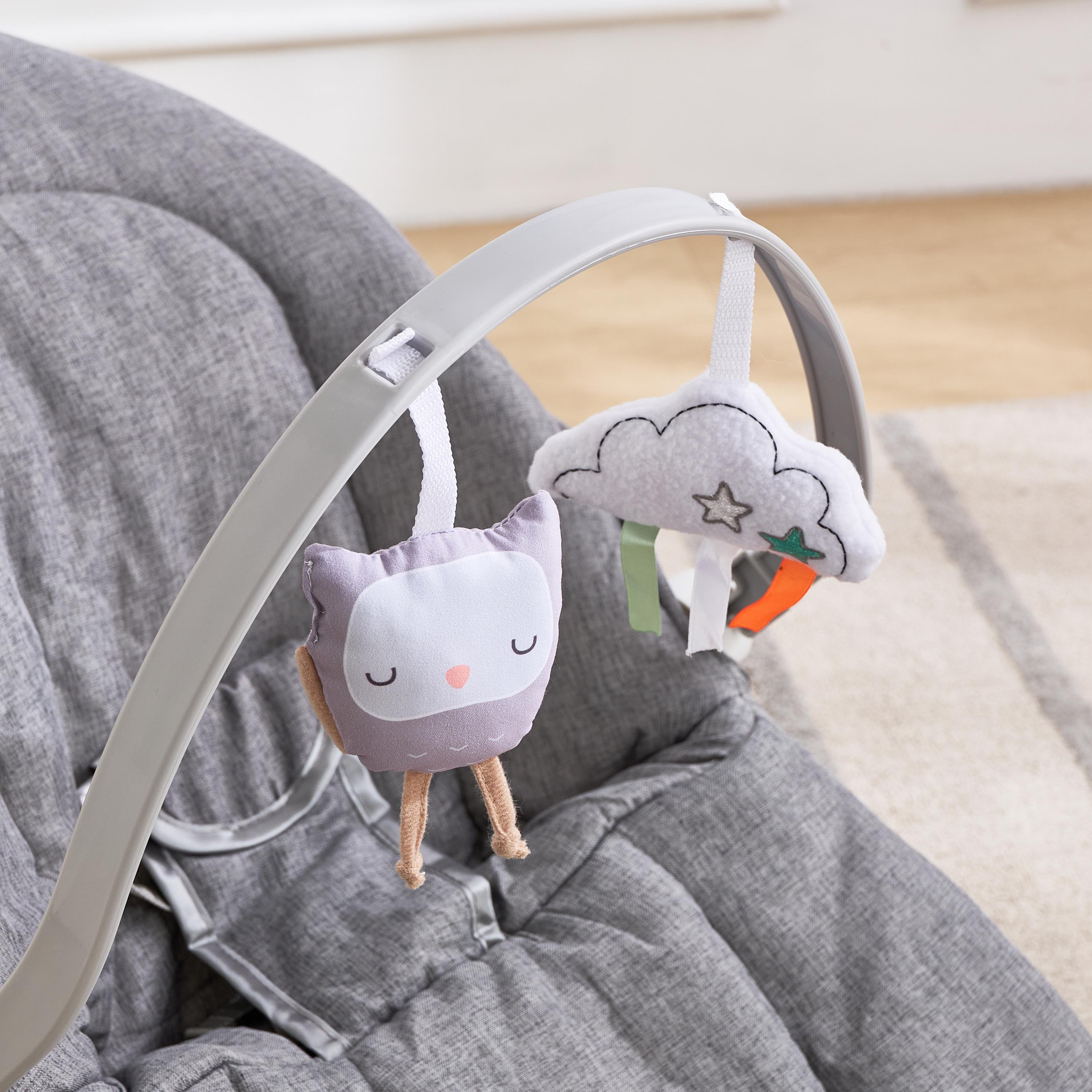 كرسي هزاز قابل للإمالة مع ألعاب معلقة كايري من ليتل بلومرز-baby-infantactivity-rockers-image-5