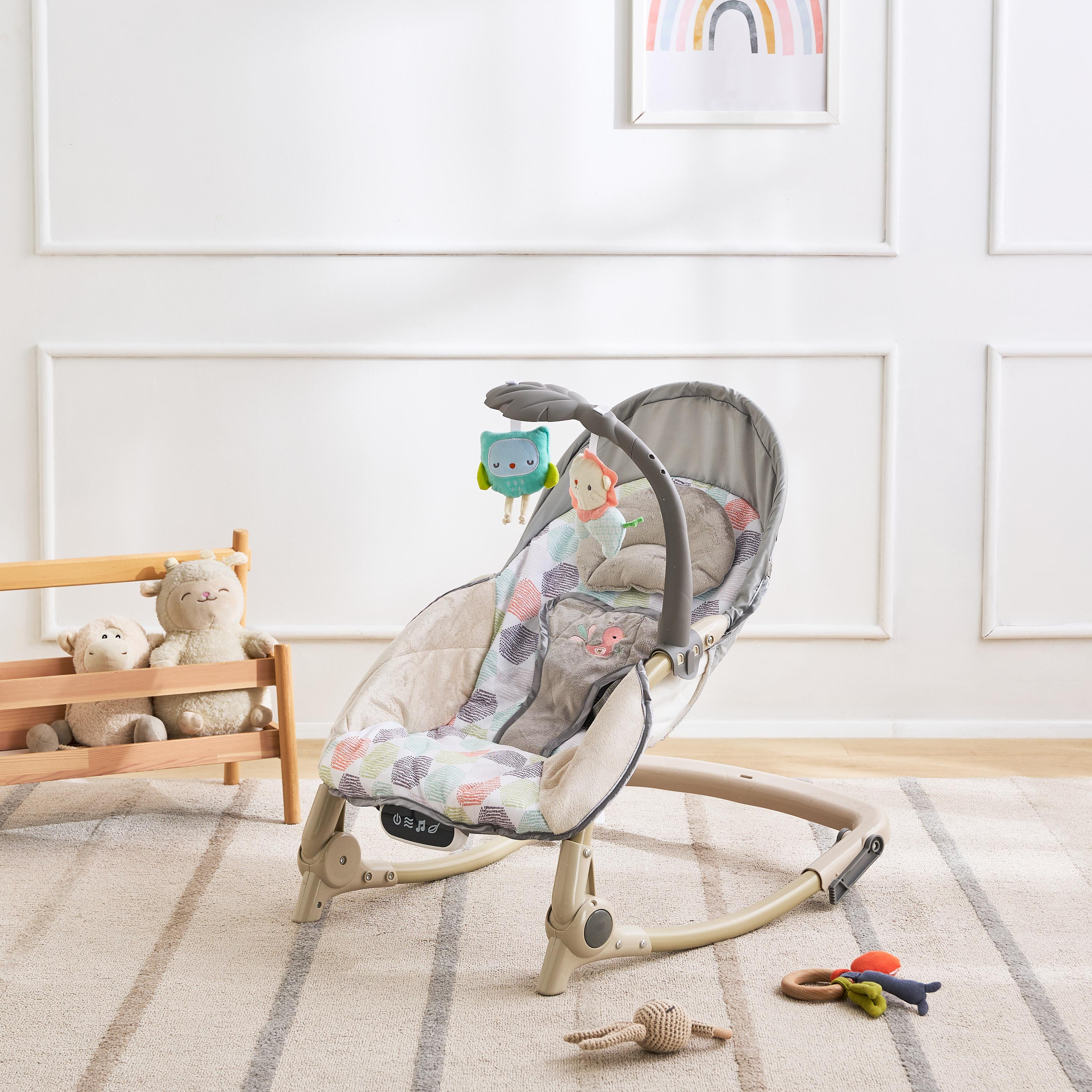 Little Bloomers Calum Reclining Rocker with Hanging Toys-baby-infantactivity-rockers-image-1
