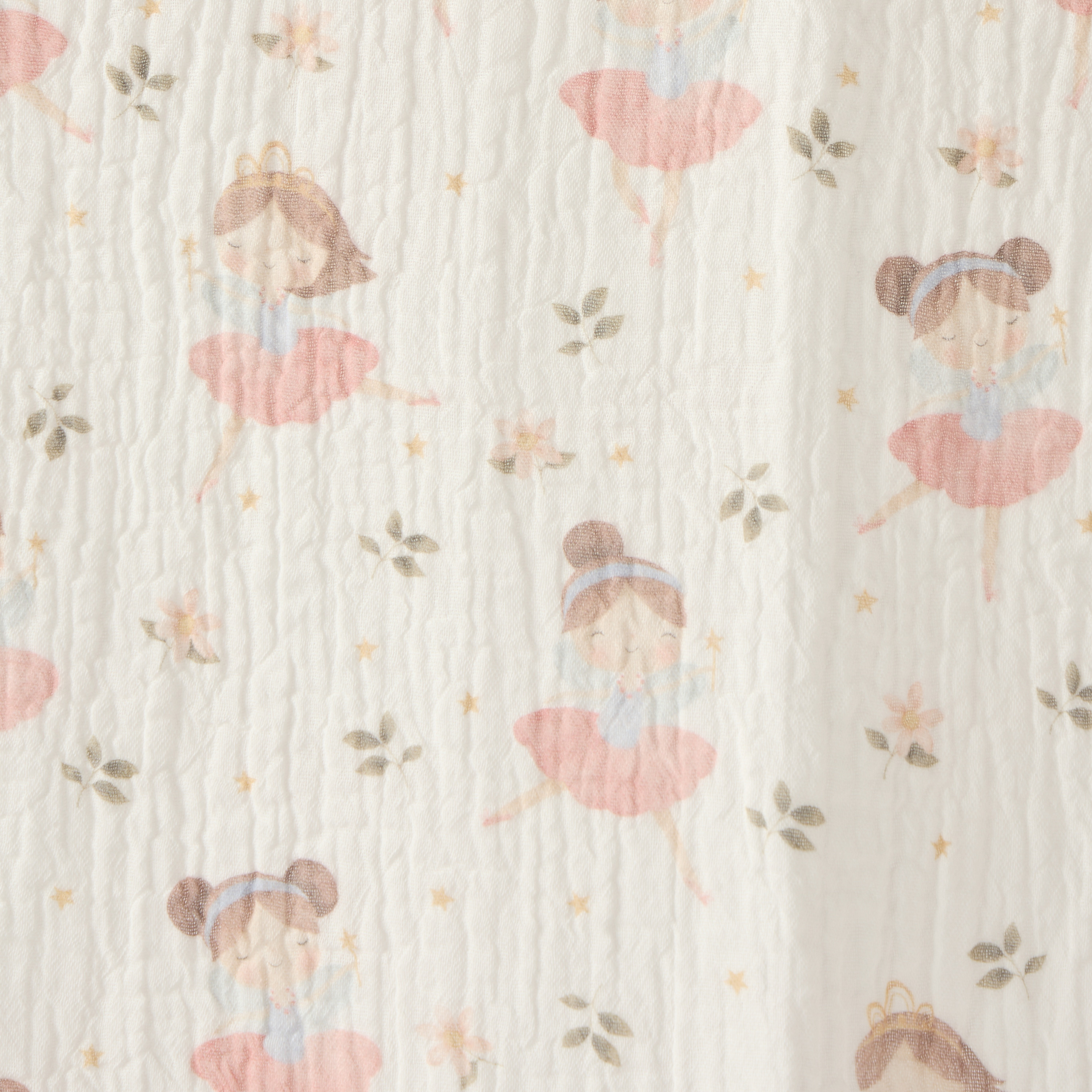 Juniors Baby Swaddle with Ballerina Print, 100x100 cm-baby-nursery-blanketsandswaddles-swaddlesandsleepingbags-image-5