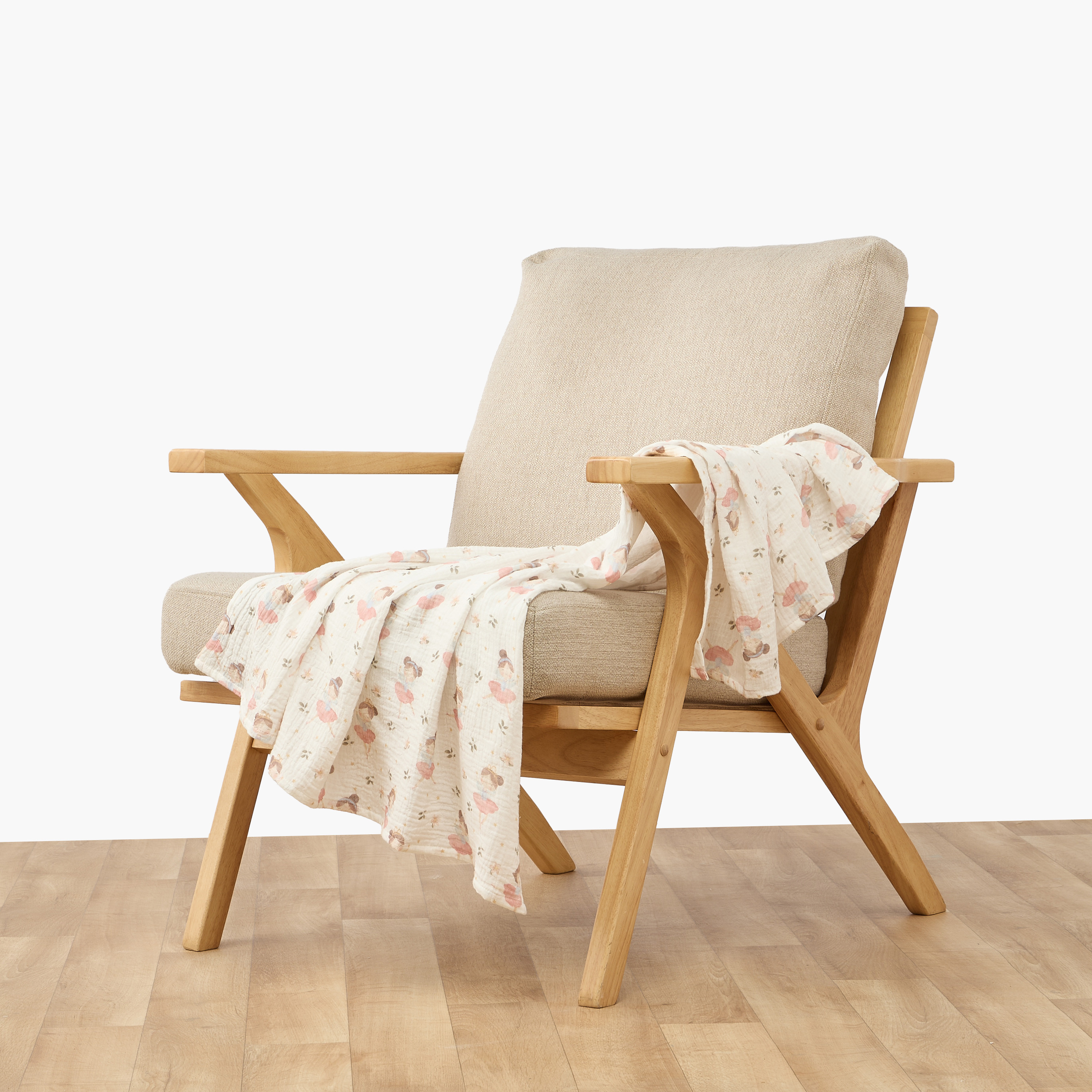 Pack of 4 Juniors Baby Swaddle with Assorted Print, 100x100 cm-baby-nursery-blanketsandswaddles-swaddlesandsleepingbags-image-2