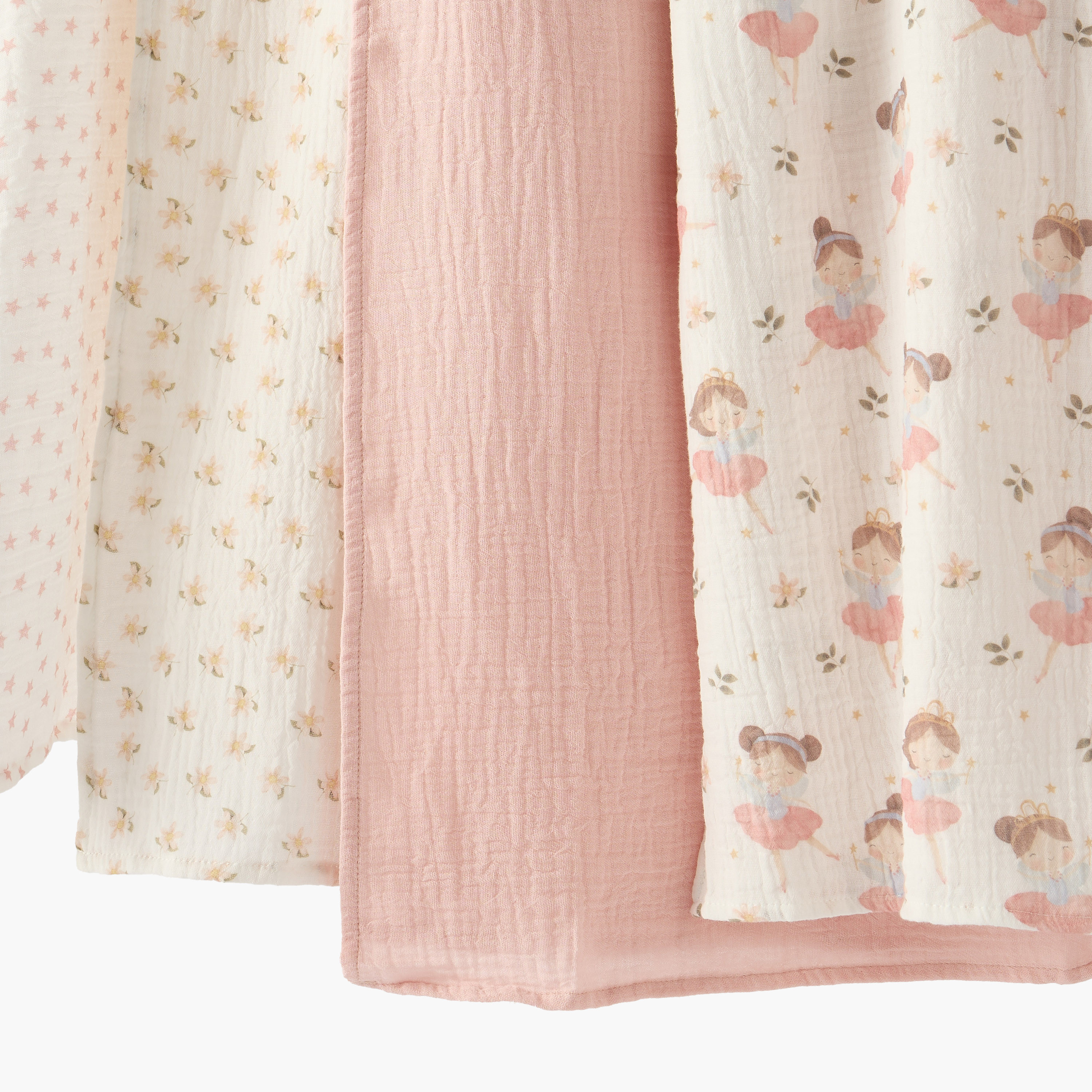 Pack of 4 Juniors Baby Swaddle with Assorted Print, 100x100 cm-baby-nursery-blanketsandswaddles-swaddlesandsleepingbags-image-4