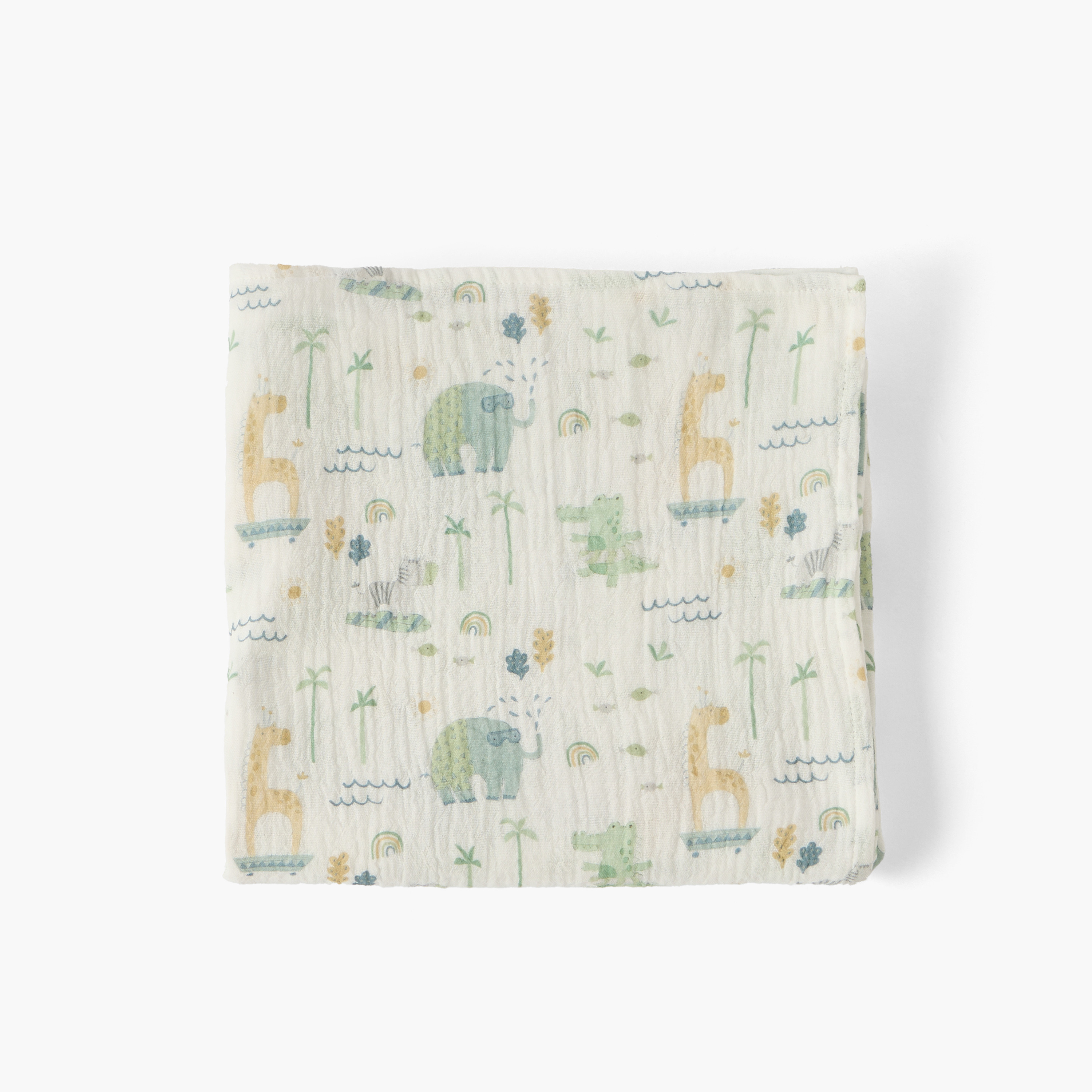 Juniors Baby Swaddle with Ballerina Print, 100x100 cm-baby-nursery-blanketsandswaddles-swaddlesandsleepingbags-image-3
