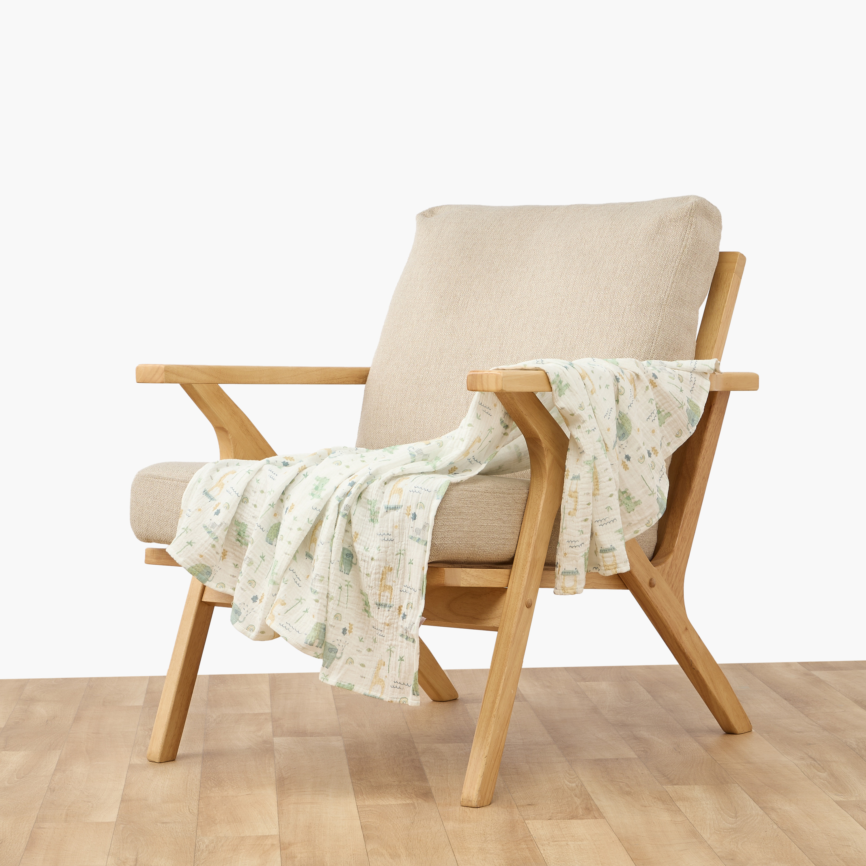 Pack of 4 Juniors Baby Swaddle with Assorted Print, 100x100 cm-baby-nursery-blanketsandswaddles-swaddlesandsleepingbags-image-2