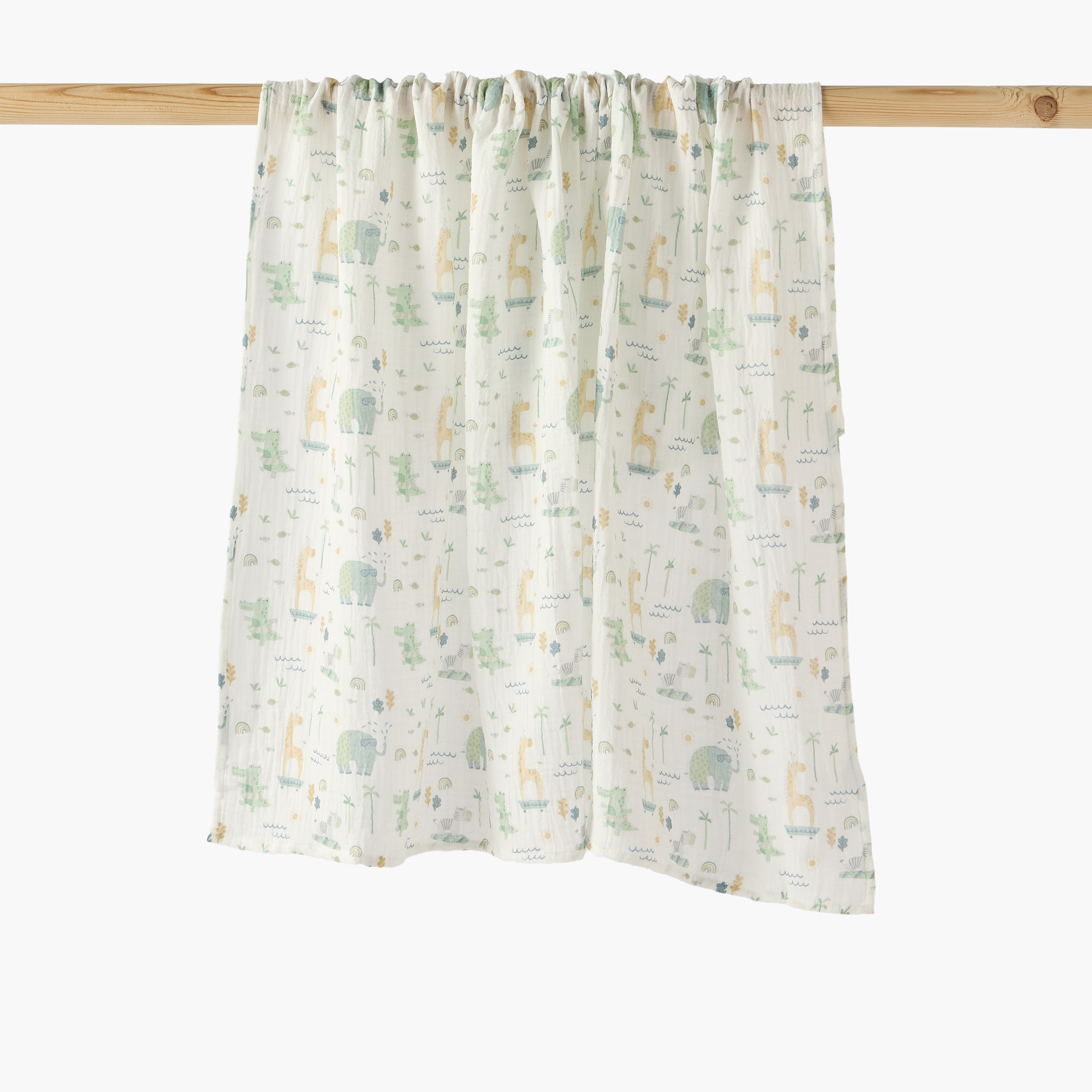 Juniors Receiving Blanket with Print, 80x100 cm-baby-nursery-blanketsandswaddles-blanketsandquilts-image-1