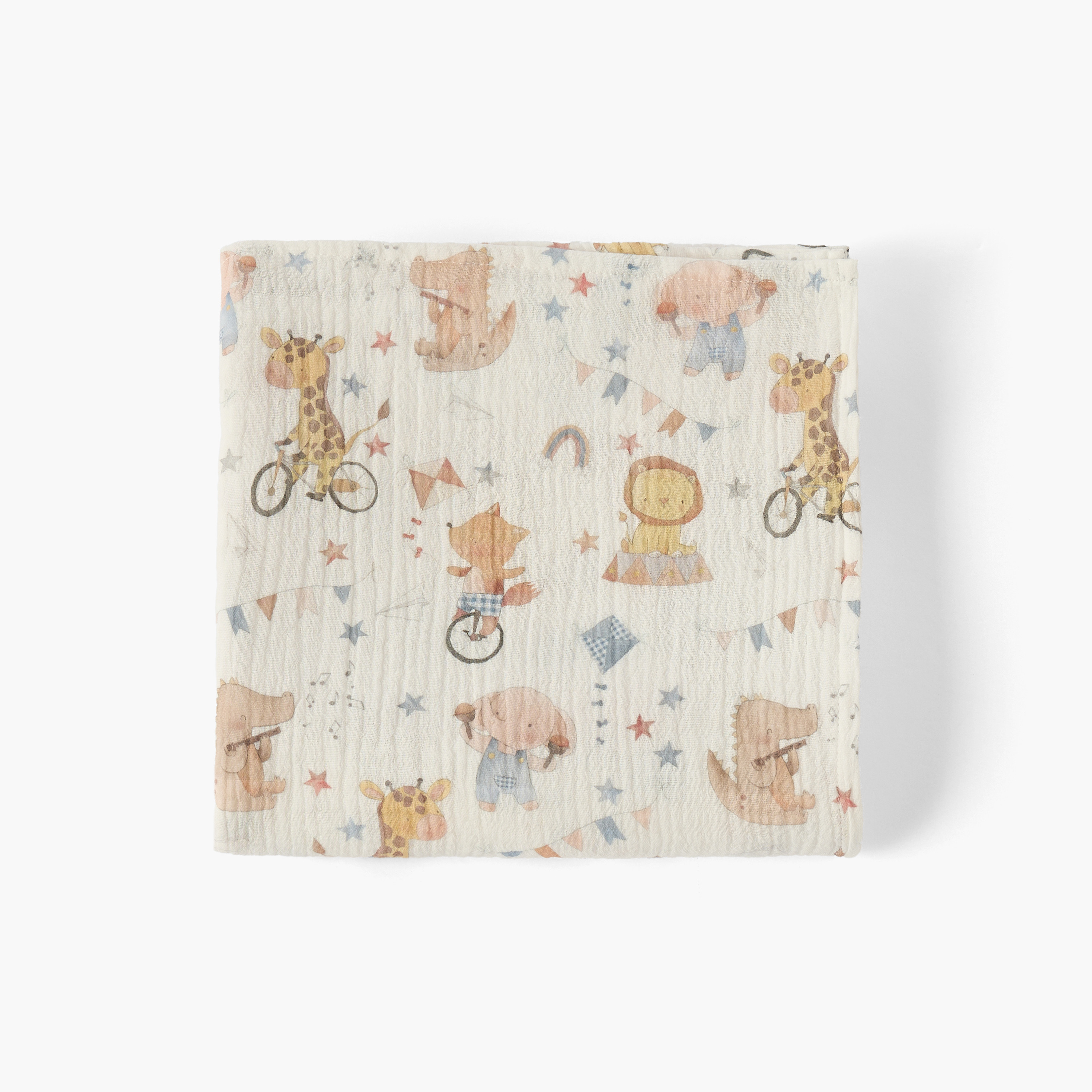 Juniors Baby Swaddle with Ballerina Print, 100x100 cm-baby-nursery-blanketsandswaddles-swaddlesandsleepingbags-image-3