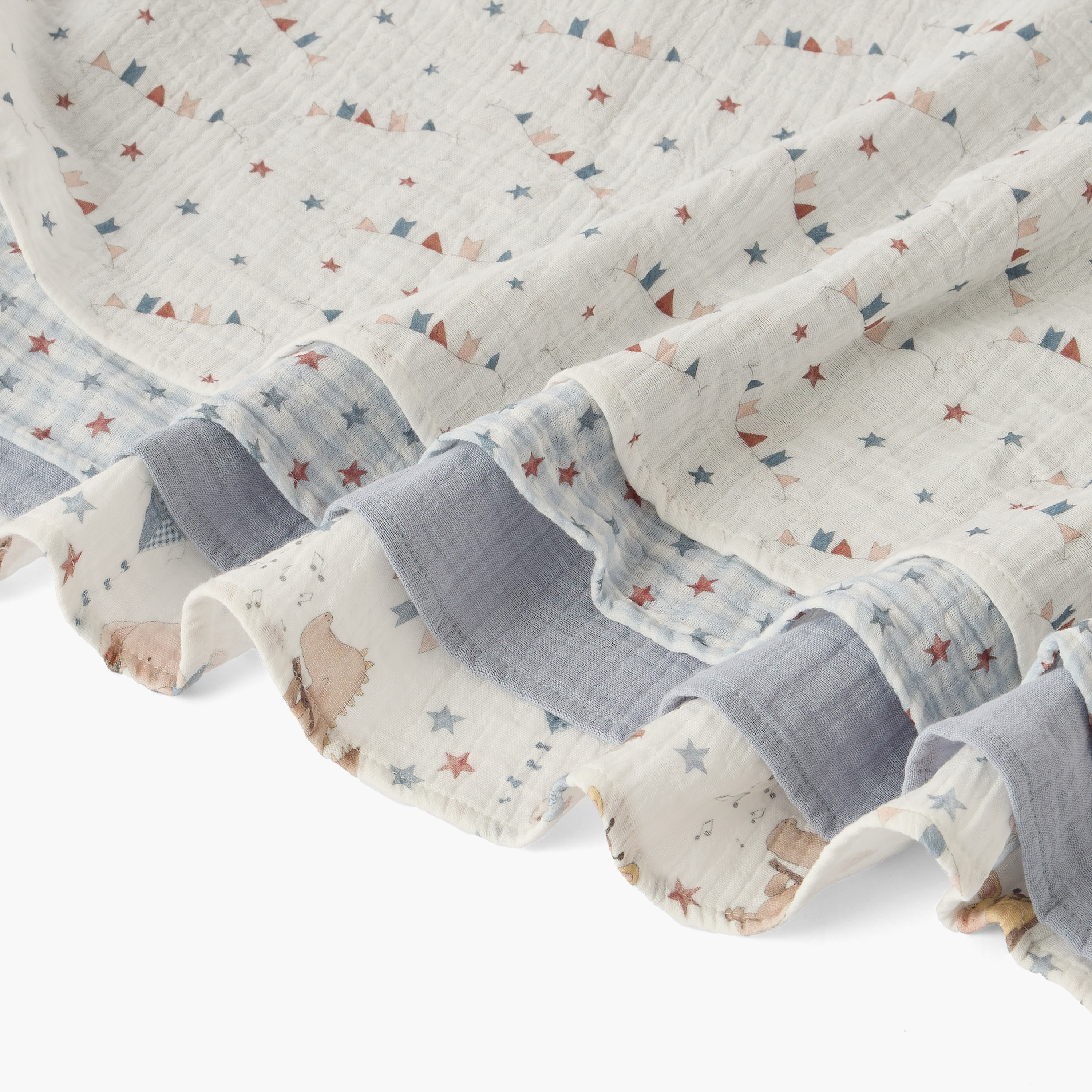 Pack of 4 Juniors Baby Swaddle with Assorted Print, 100x100 cm-baby-nursery-blanketsandswaddles-swaddlesandsleepingbags-image-5