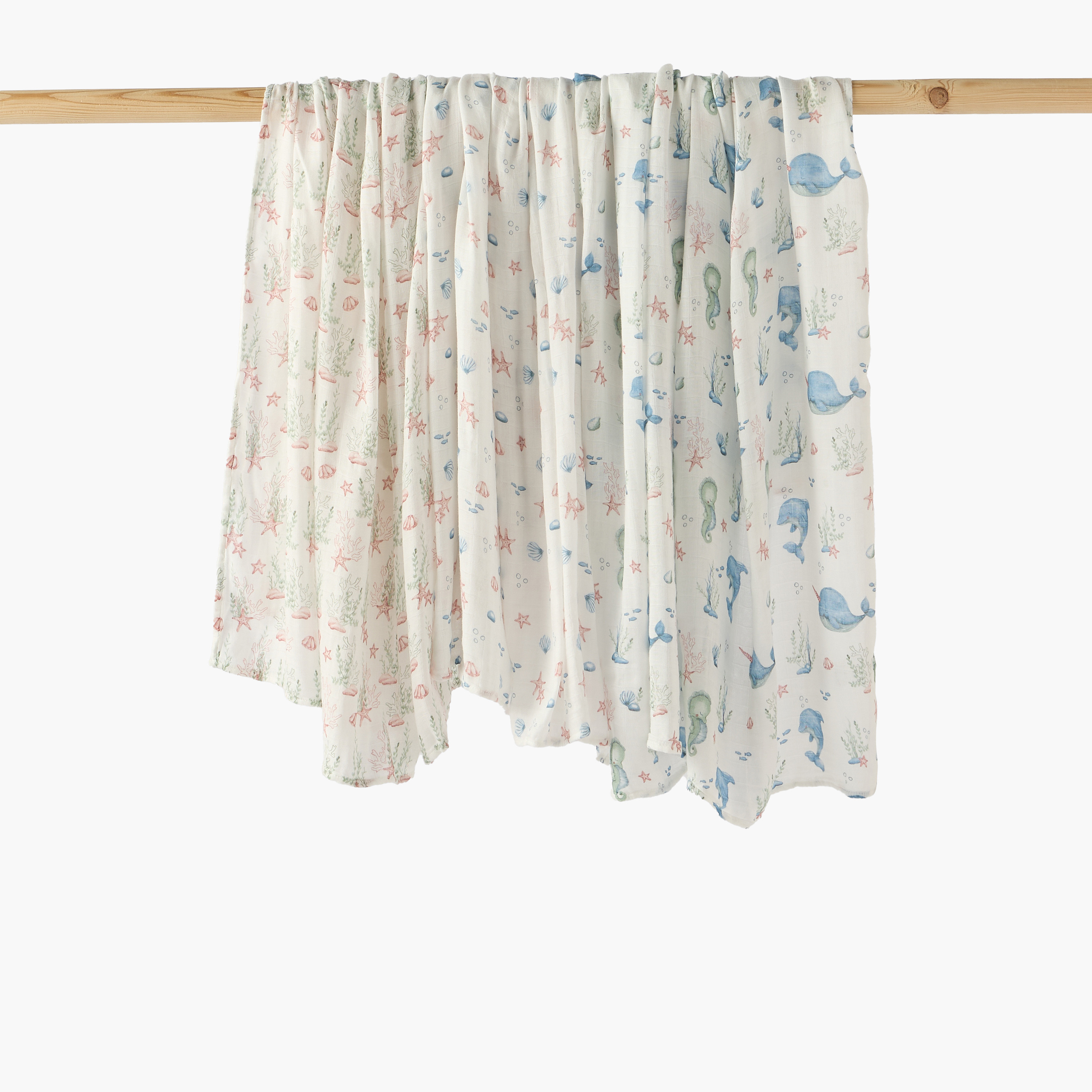 Pack of 3 Juniors Baby Swaddle with Print, 120x120 cm-baby-nursery-blanketsandswaddles-swaddlesandsleepingbags-image-1
