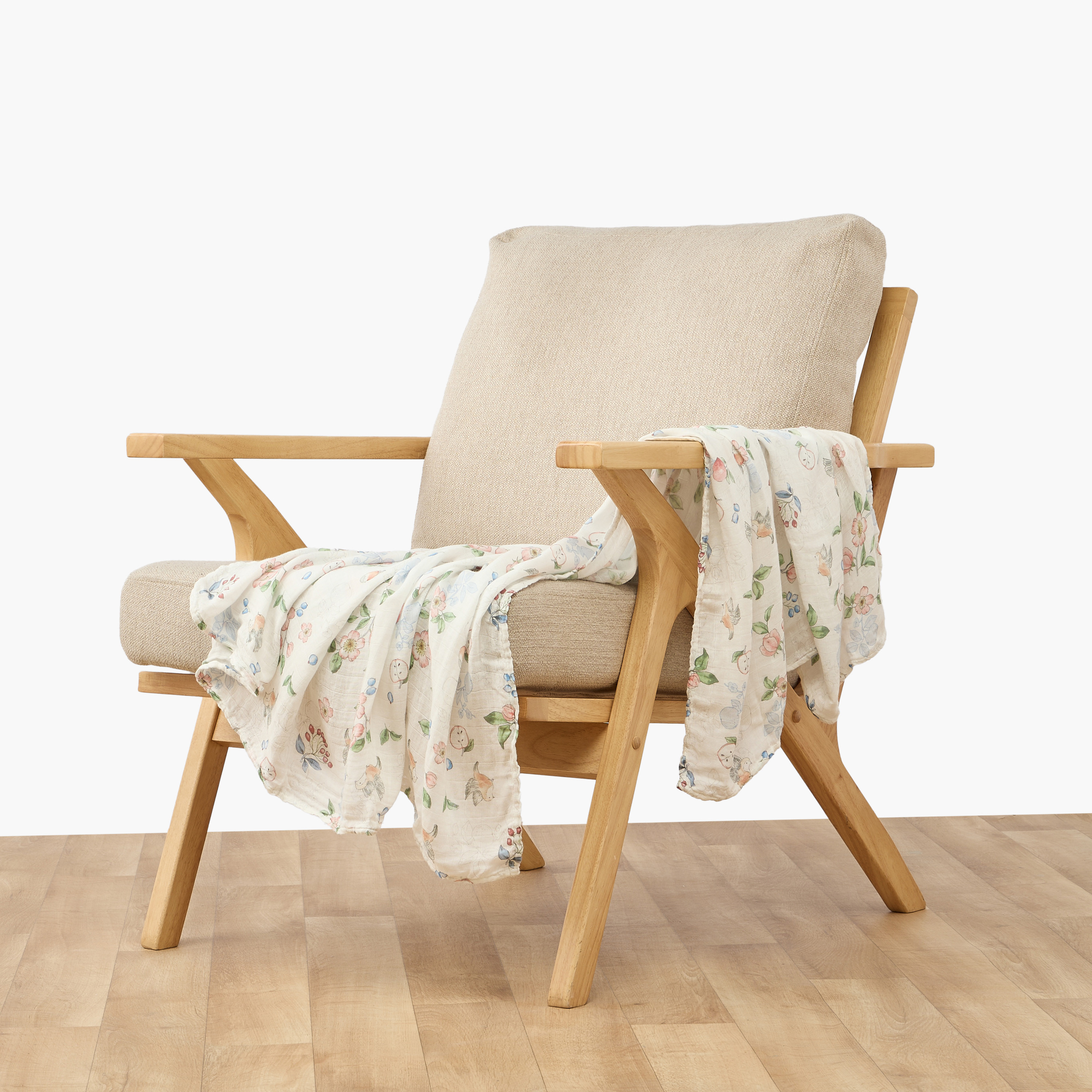Pack of 3 Juniors Baby Swaddle with Print, 120x120 cm-baby-nursery-blanketsandswaddles-swaddlesandsleepingbags-image-2