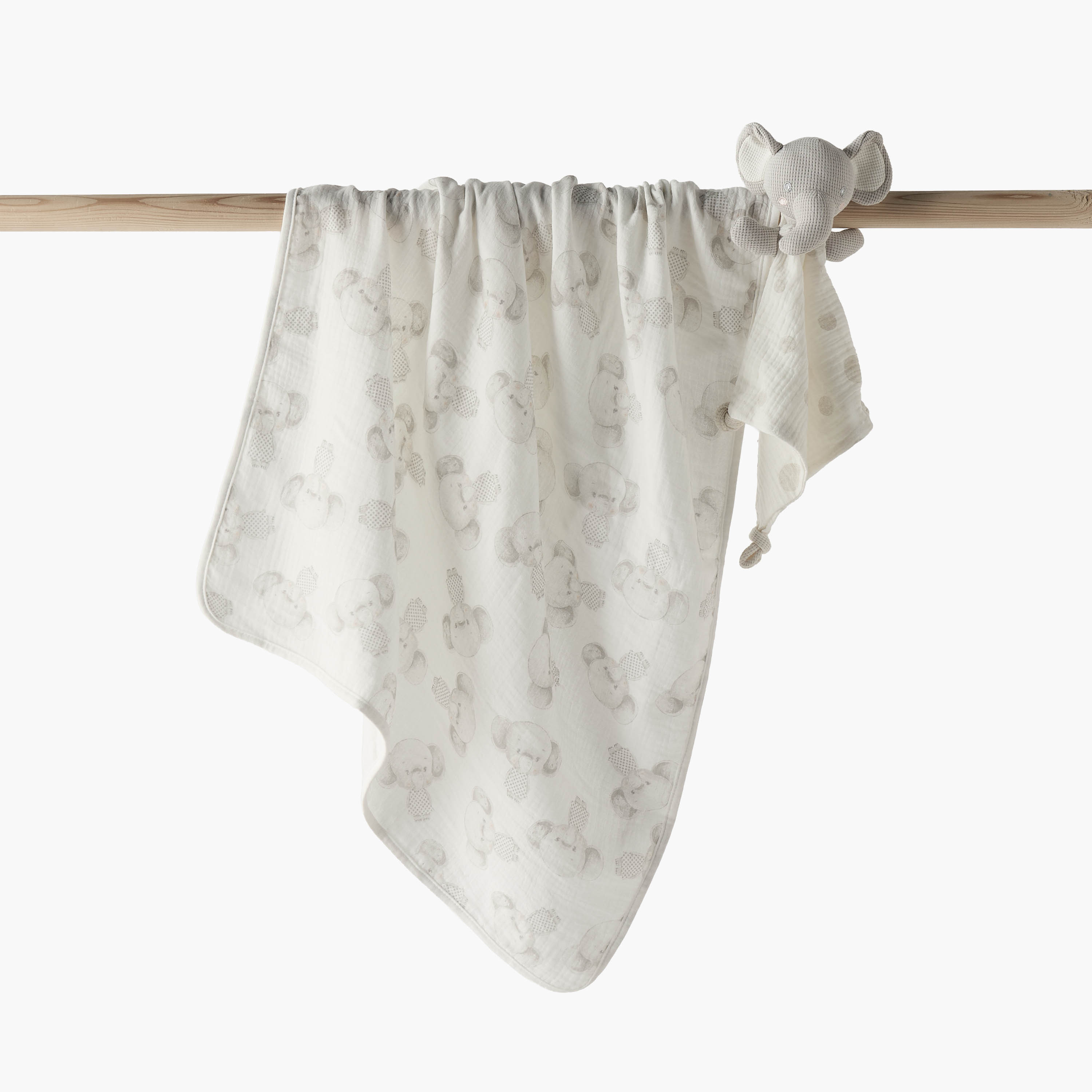 Juniors Muslin Blanket and Security Blanket Set-baby-nursery-blanketsandswaddles-blanketsandquilts-image-1