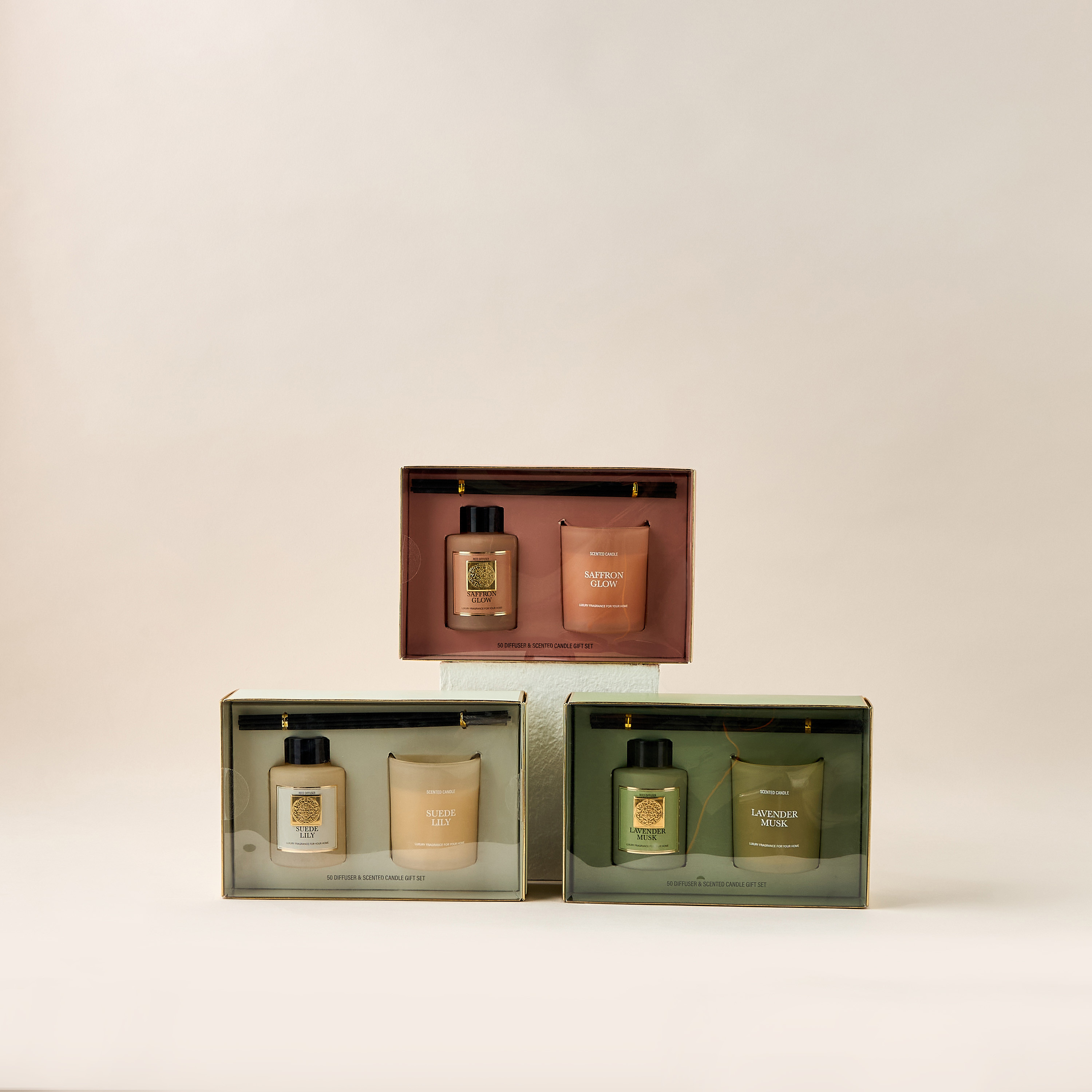 Suede Lily Scented Reed Diffuser and Jar Candle Set-household-homefragrance-fragrancegiftset-image-7