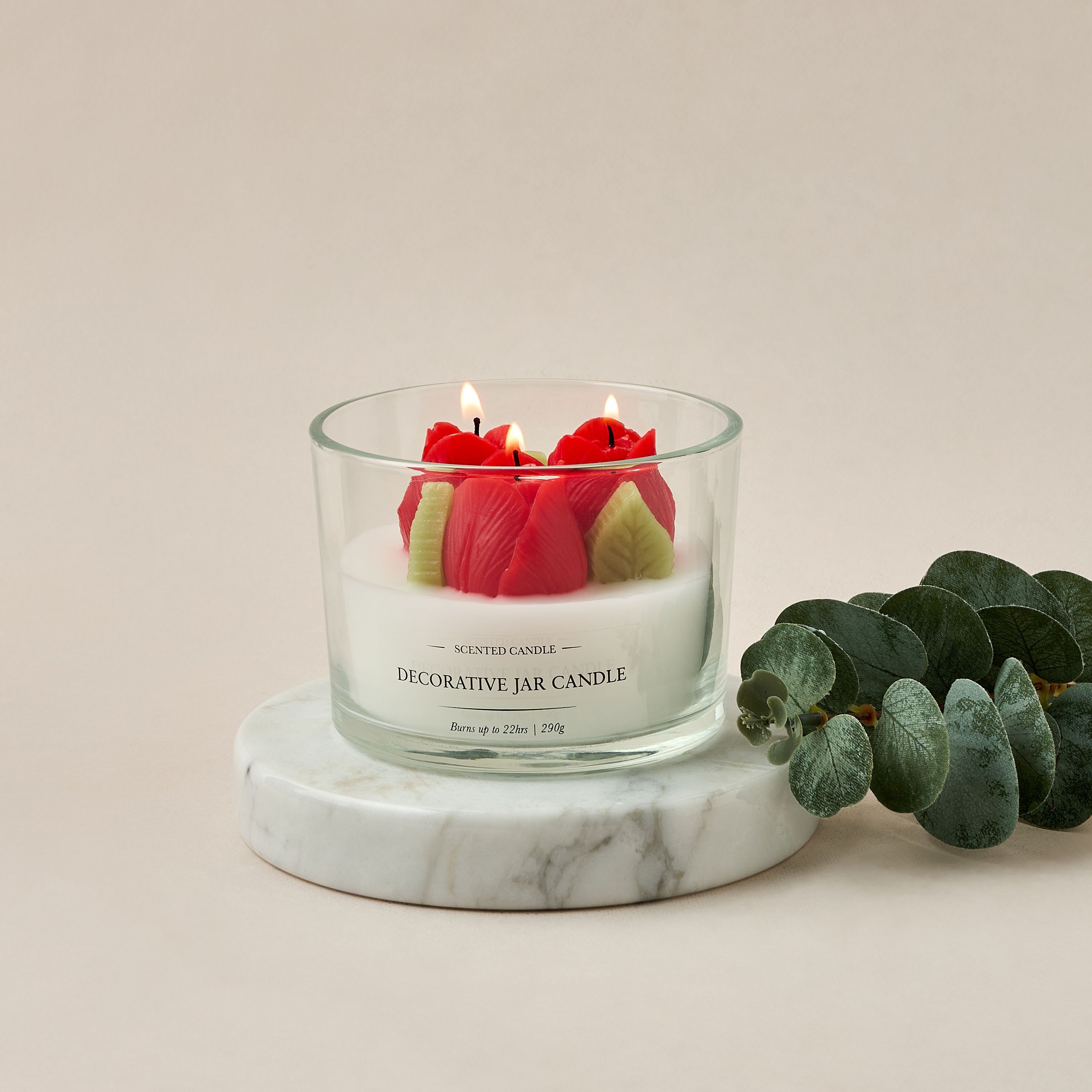 Rose Scented Jar Candle - 64 gms-household-homefragrance-candles-image-4