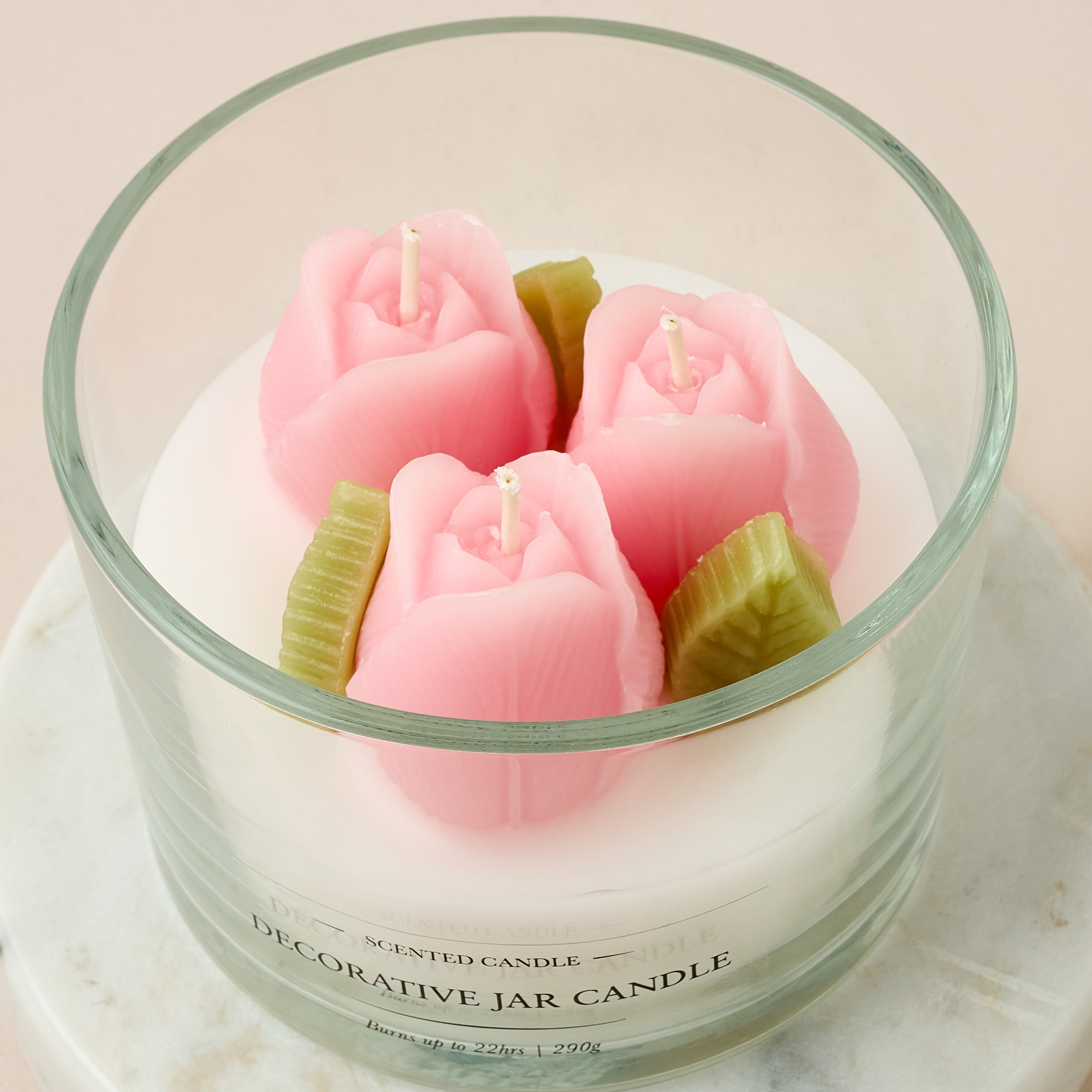Rose Scented Jar Candle - 64 gms-household-homefragrance-candles-image-3